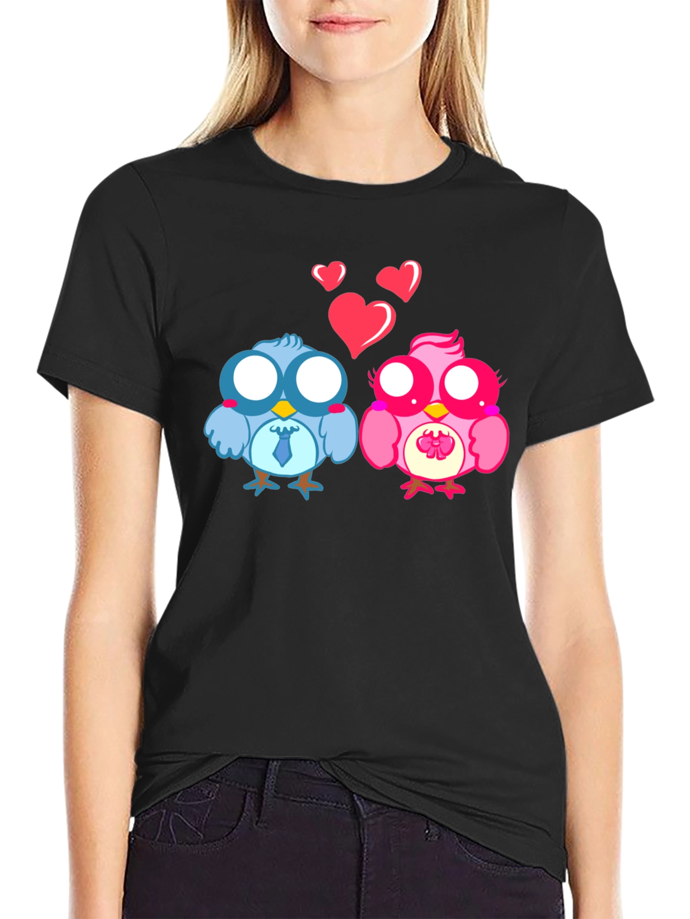 Cute Love Birds Valentines T-Shirt