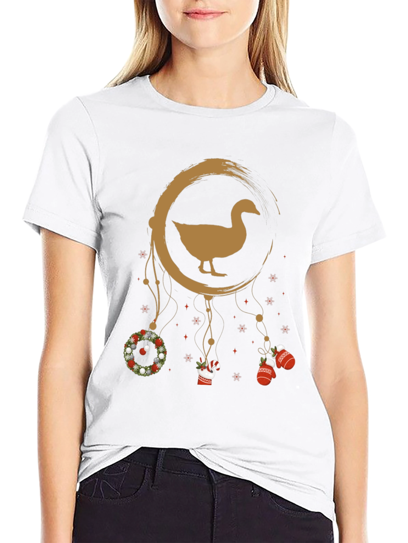 Holiday Goose Dreamcatcher Graphic Tee