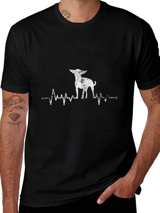 Dog Lover Heartbeat T-Shirt