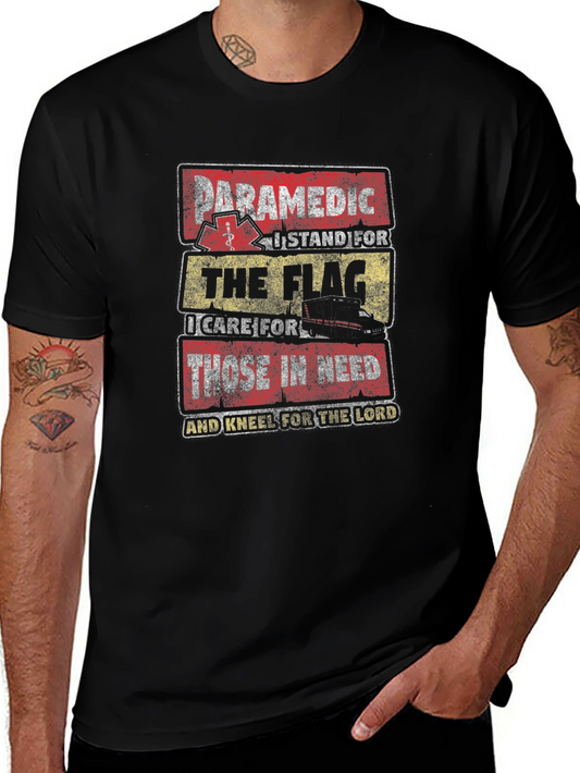 Paramedic Patriotic Graphic T-Shirt
