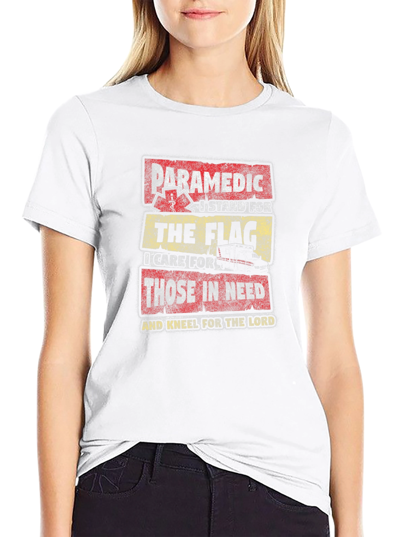 Paramedic Patriotic Graphic T-Shirt