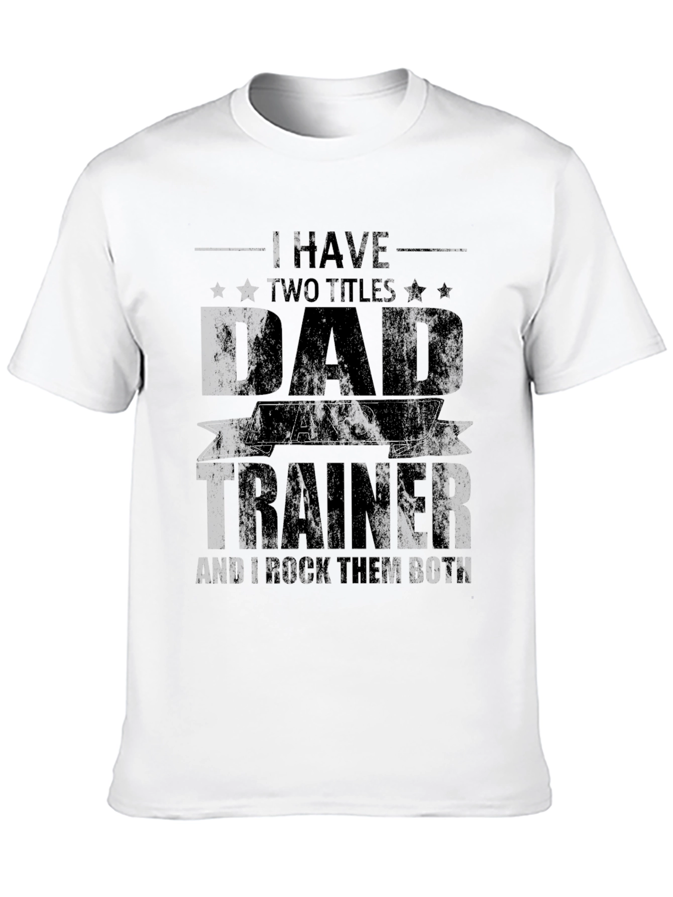 Dad and Trainer Black T-Shirt