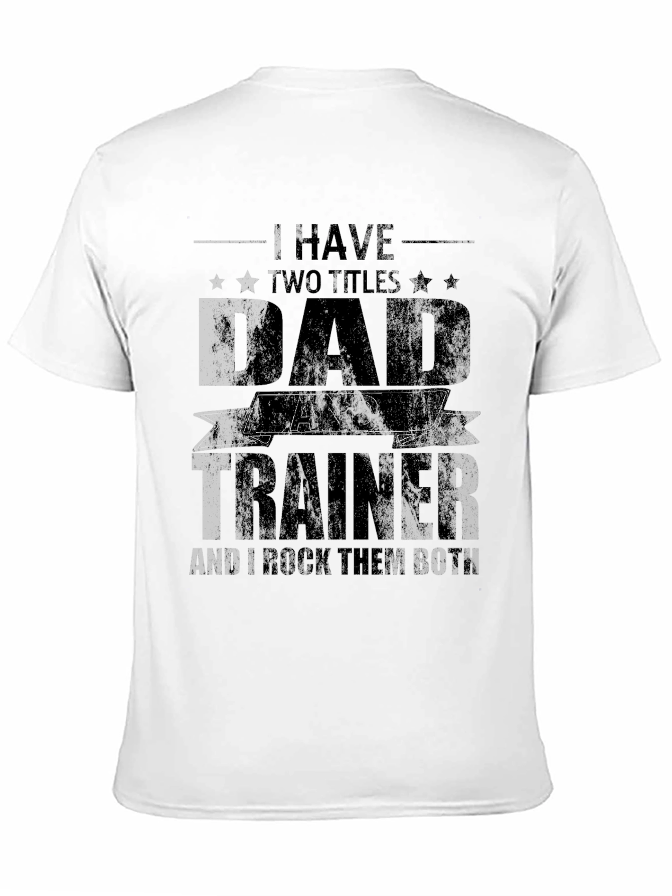 Dad and Trainer Black T-Shirt