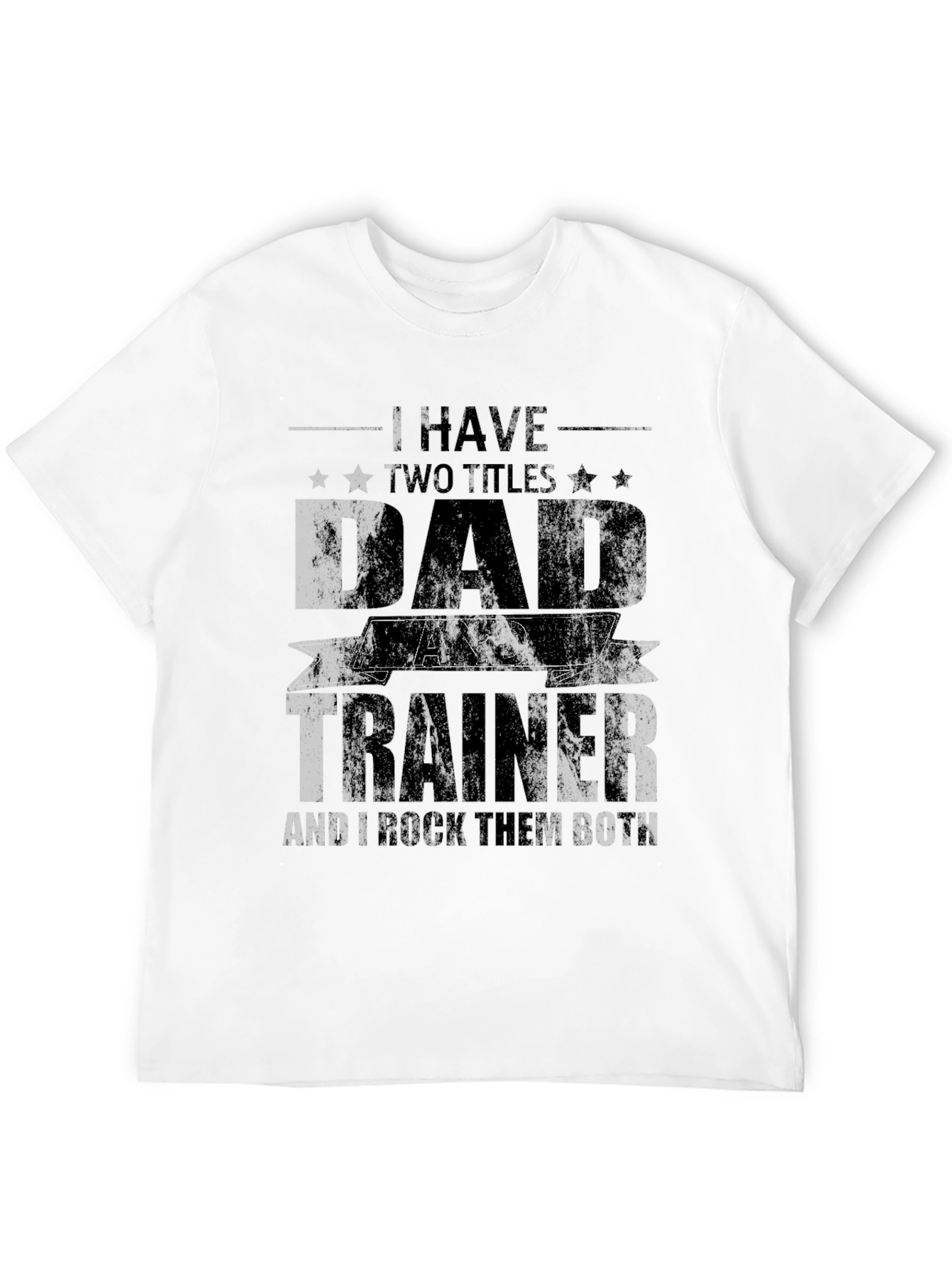 Dad and Trainer Black T-Shirt