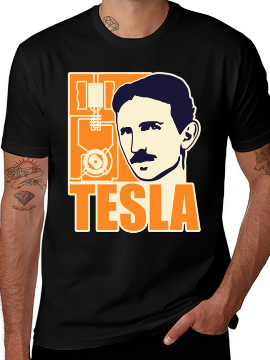 Tesla Graphic T-Shirt - Black
