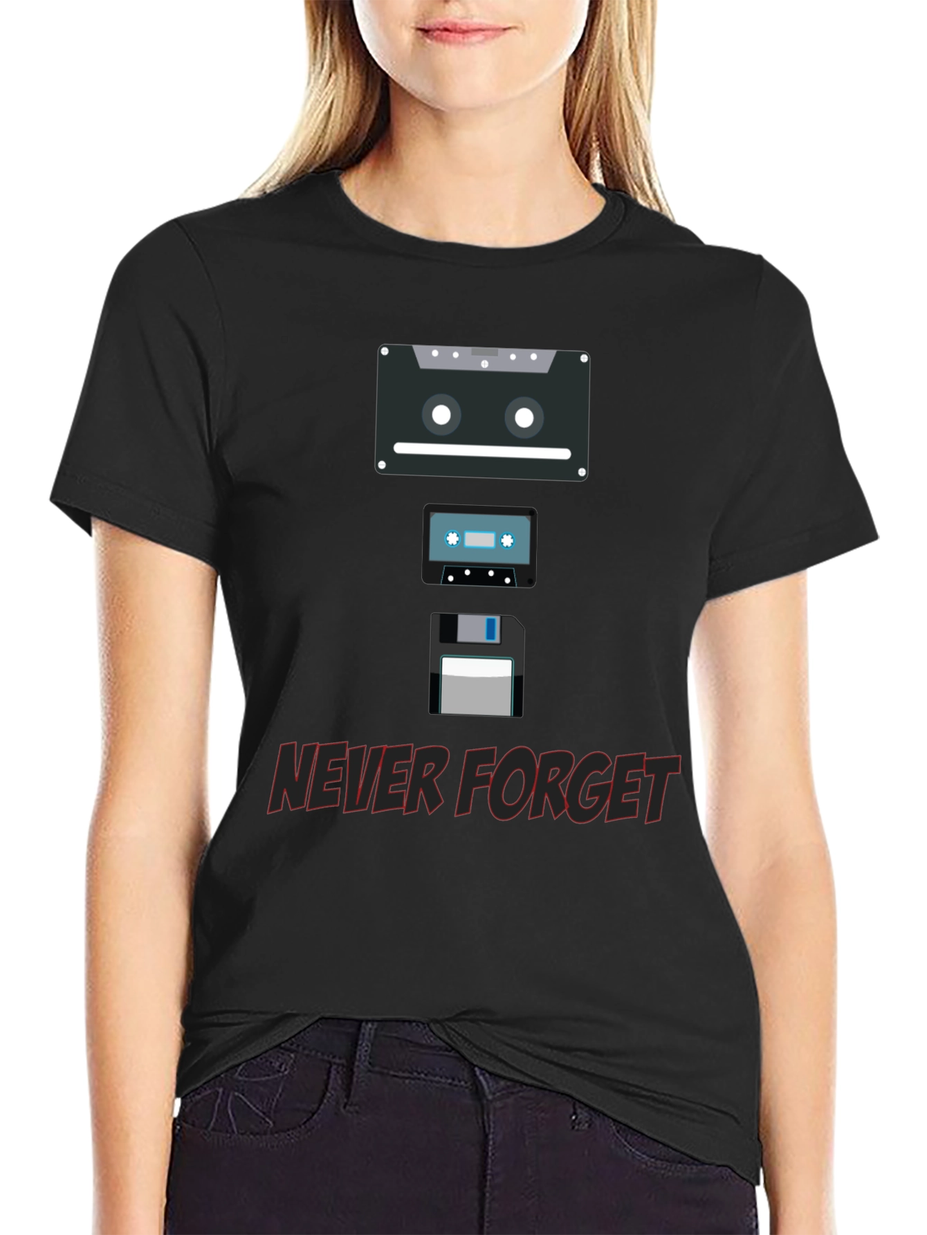 Retro Media T-Shirt - Never Forget