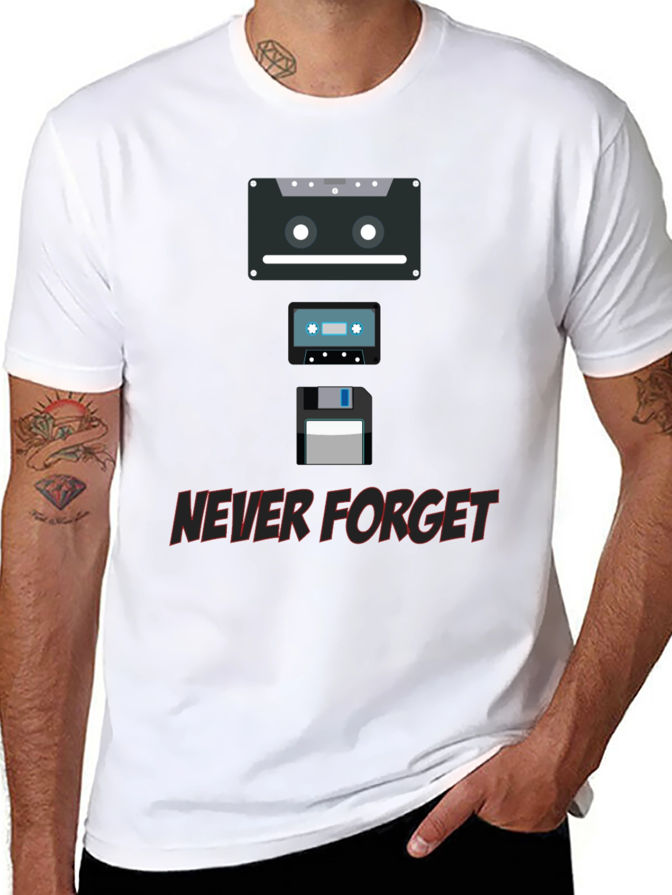 Retro Media T-Shirt - Never Forget