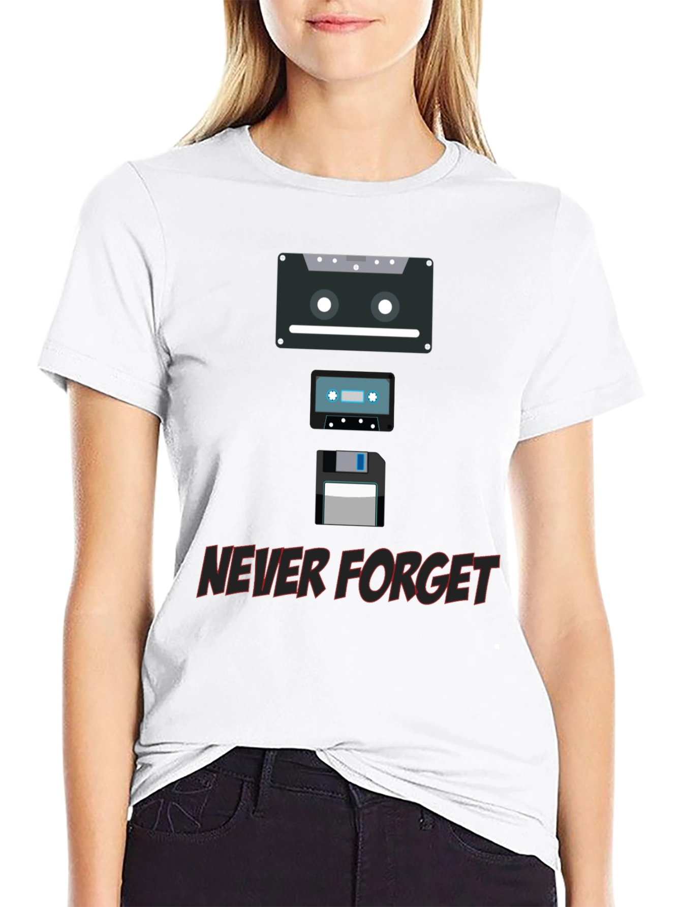 Retro Media T-Shirt - Never Forget