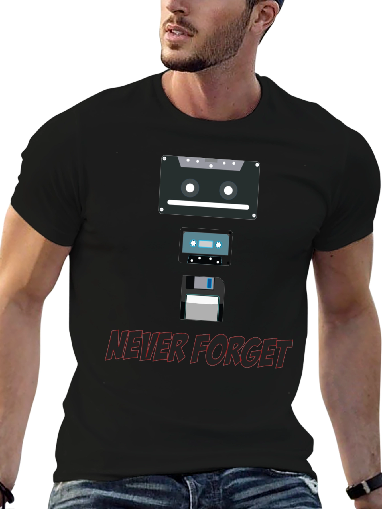 Retro Media T-Shirt - Never Forget