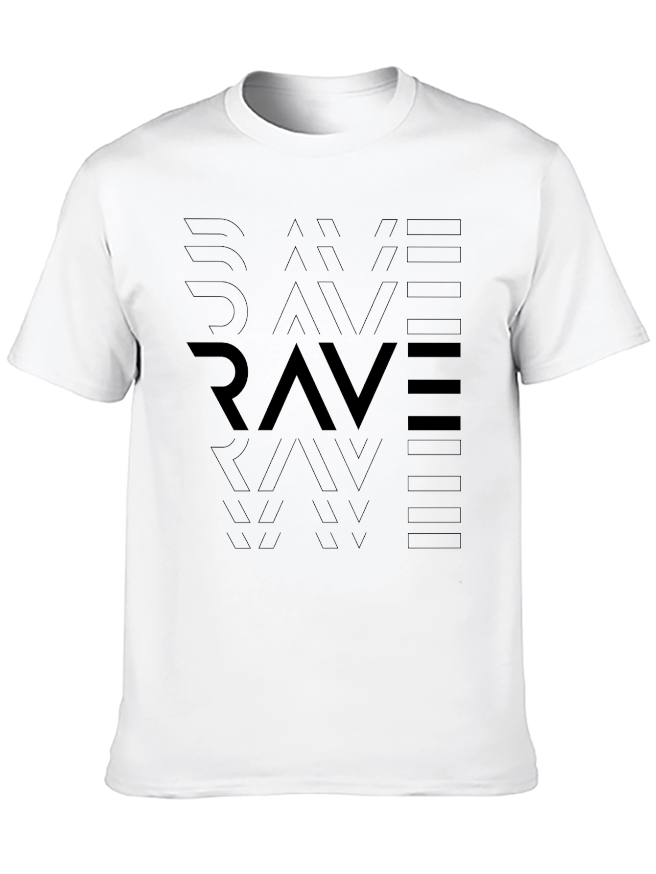 Black Save Rave Graphic T-Shirt