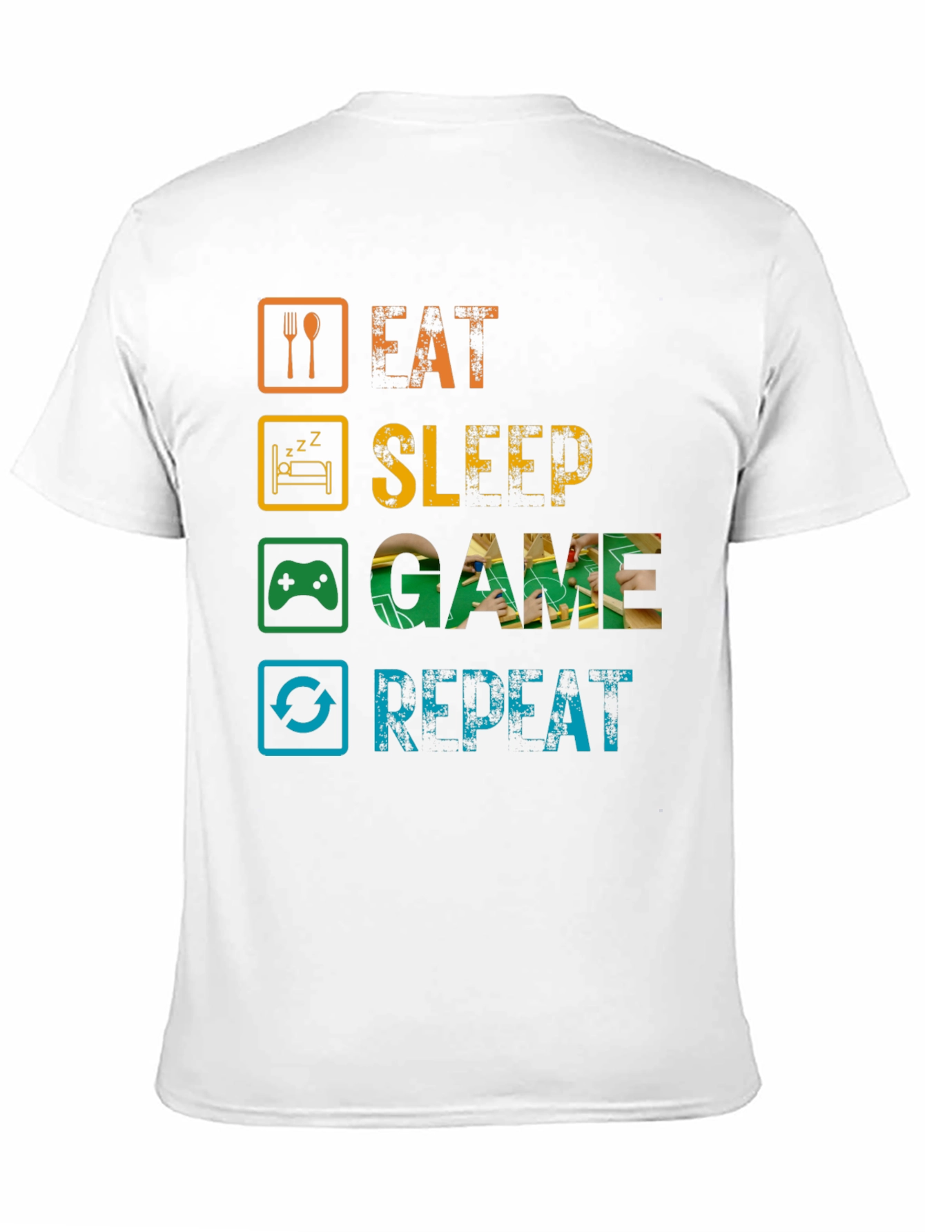 Eat Sleep Game Repeat Gamer T-Shirt