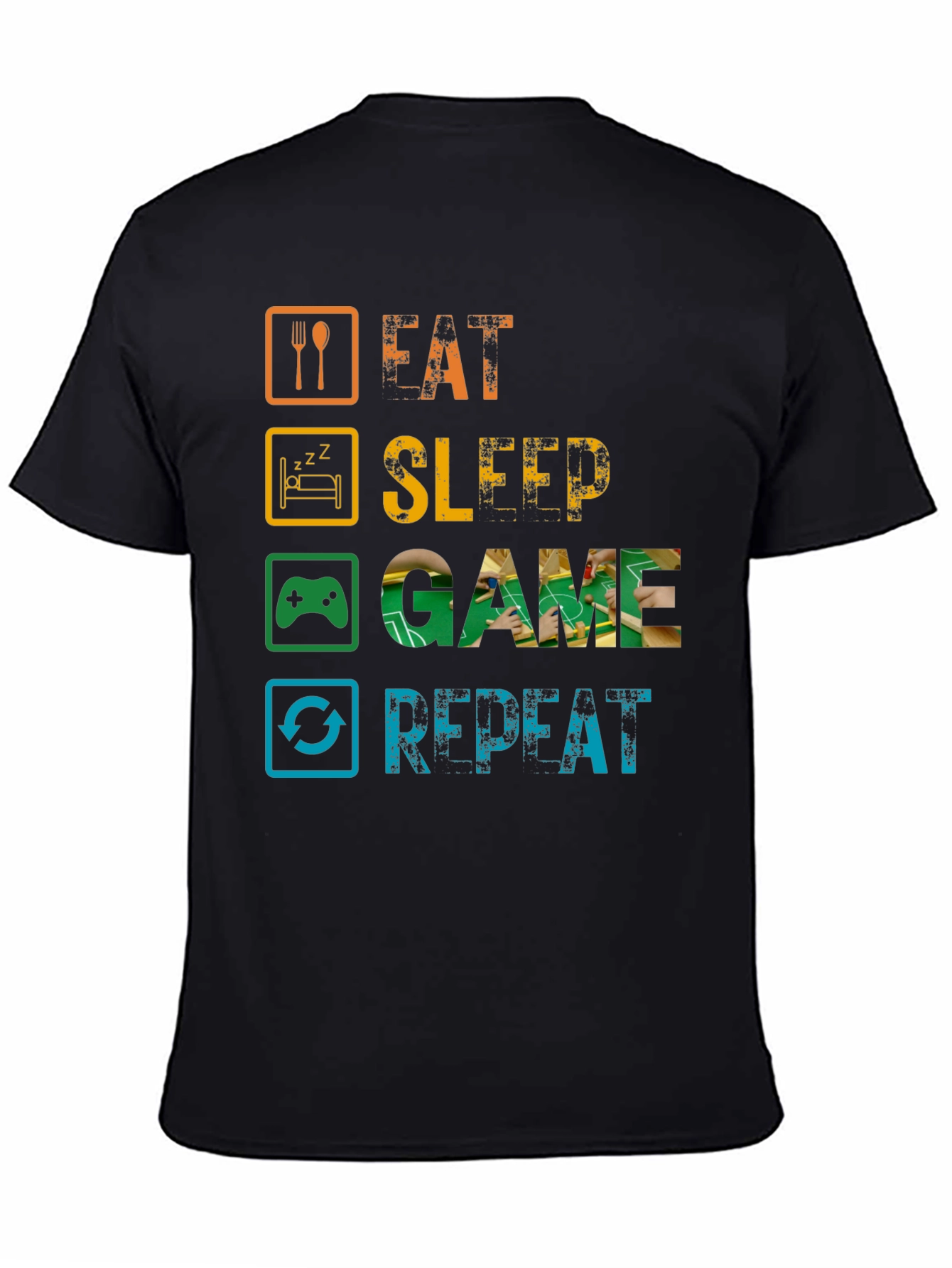 Eat Sleep Game Repeat Gamer T-Shirt