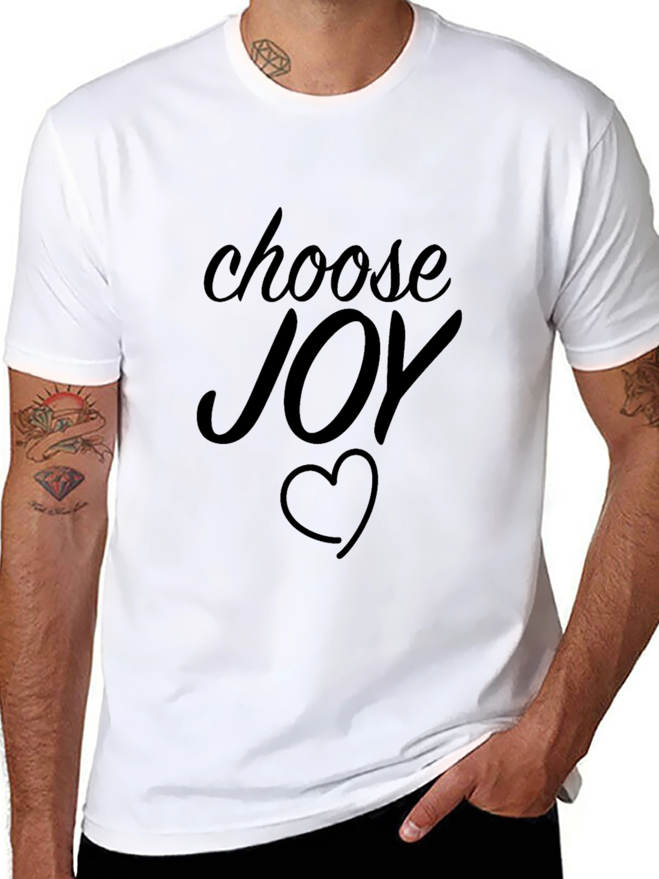 Choose Joy Graphic Tee - Black T-Shirt