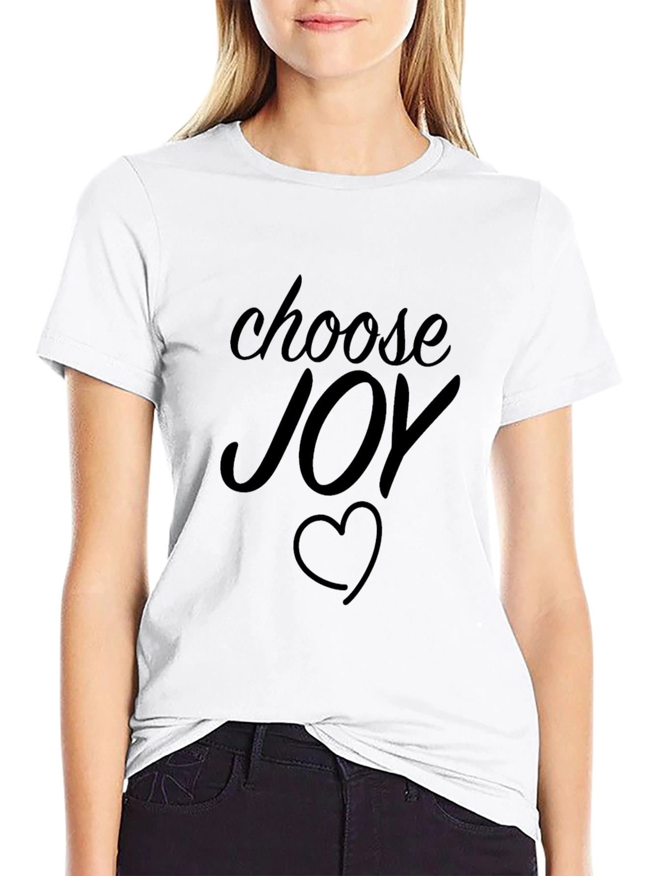 Choose Joy Graphic Tee - Black T-Shirt