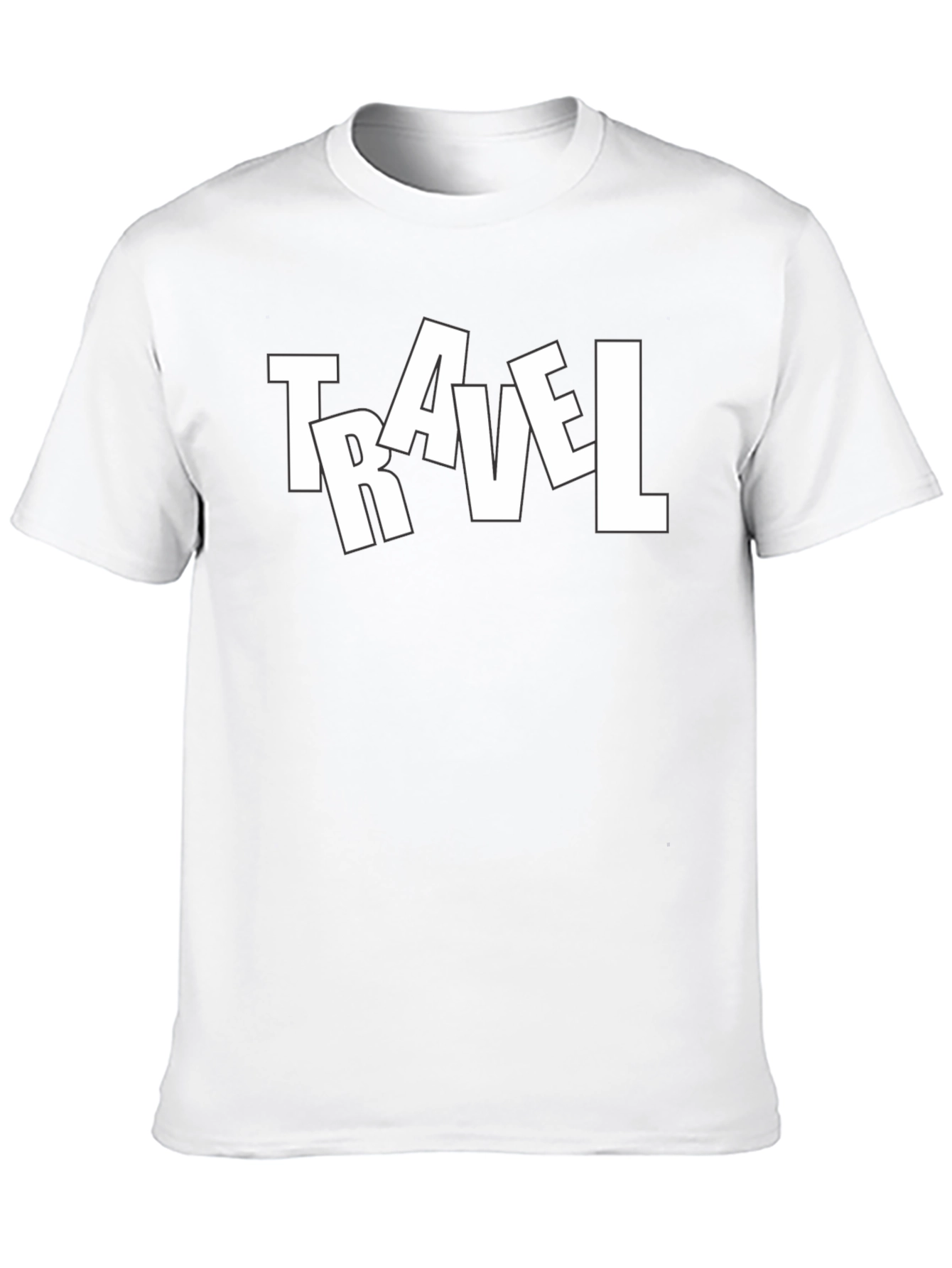 Travel Tee - Mens Black Graphic T-Shirt