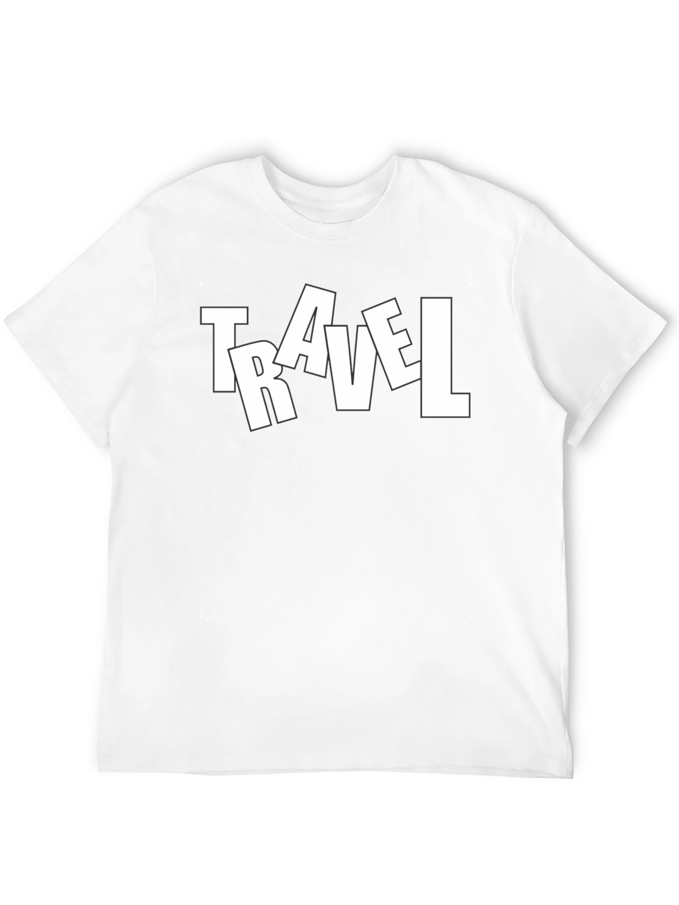 Travel Tee - Mens Black Graphic T-Shirt