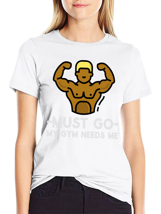 Gym Needs Me Black T-Shirt