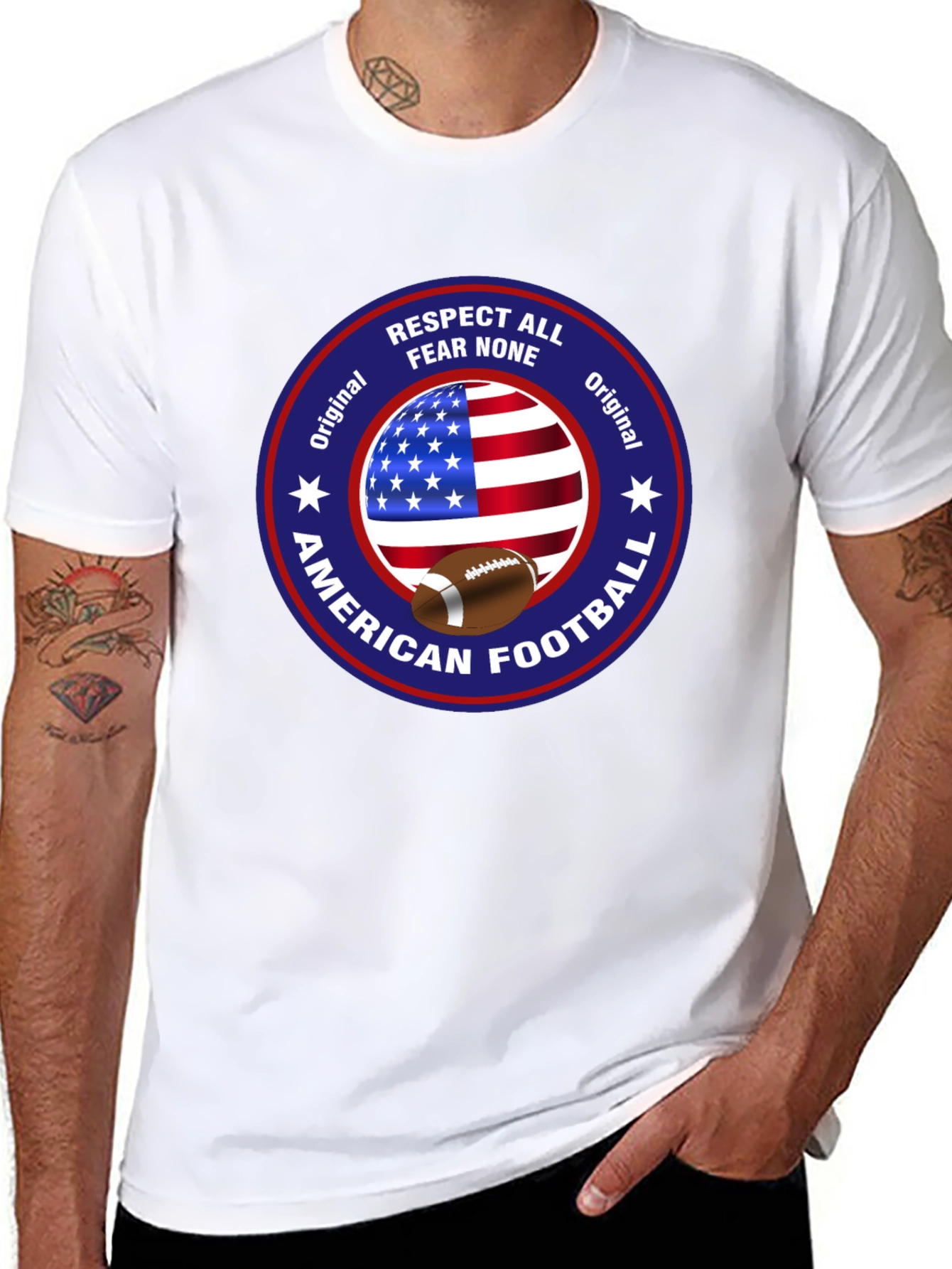 American Football Patriotic T-Shirt