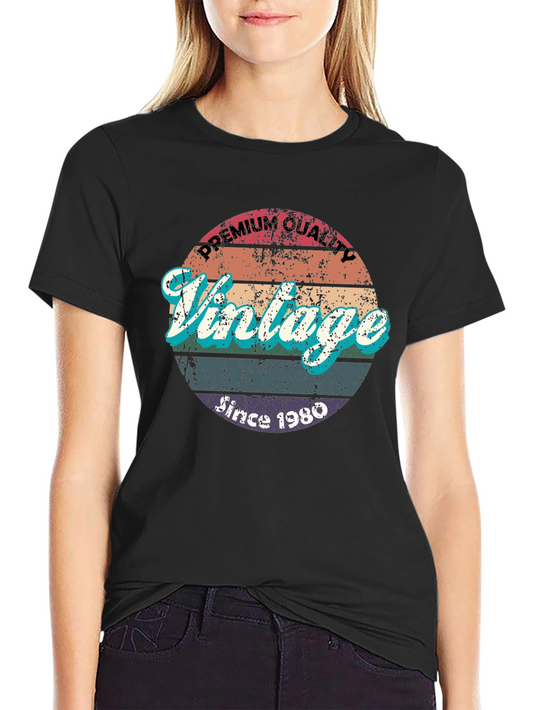 Vintage Since 1980 Premium Quality T-Shirt