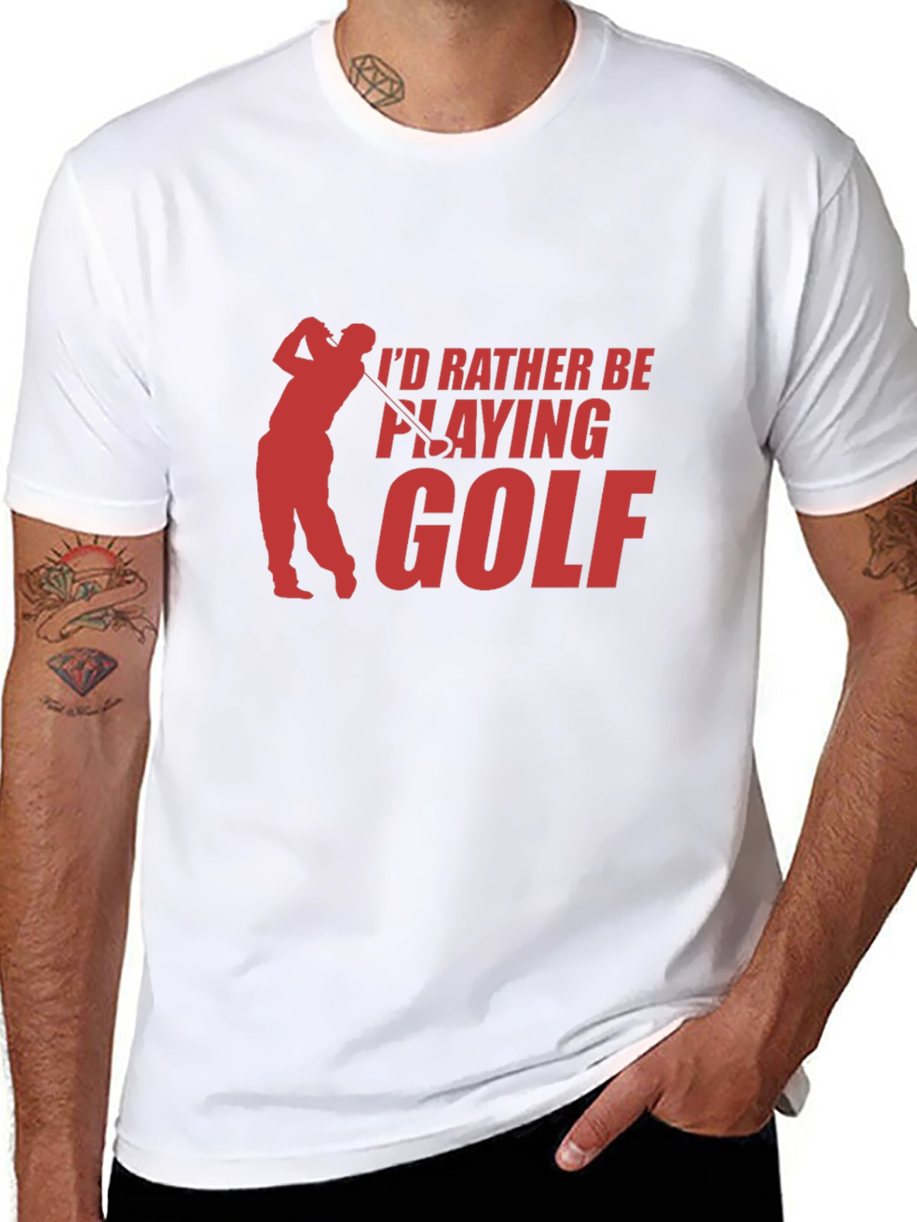 Id Rather Be Playing Golf T-Shirt