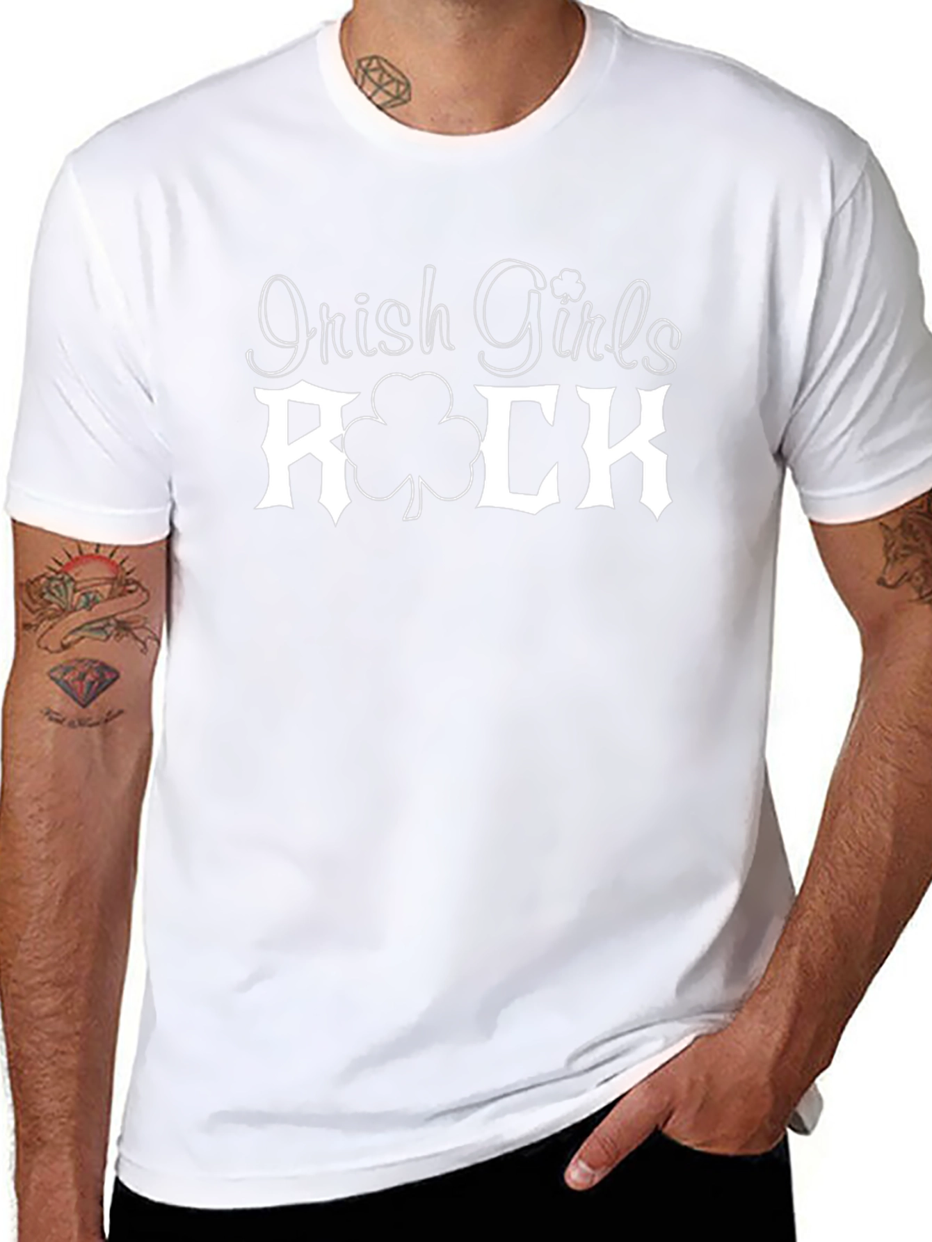 Irish Girls Rock T-Shirt Shamrock St. Patricks Day