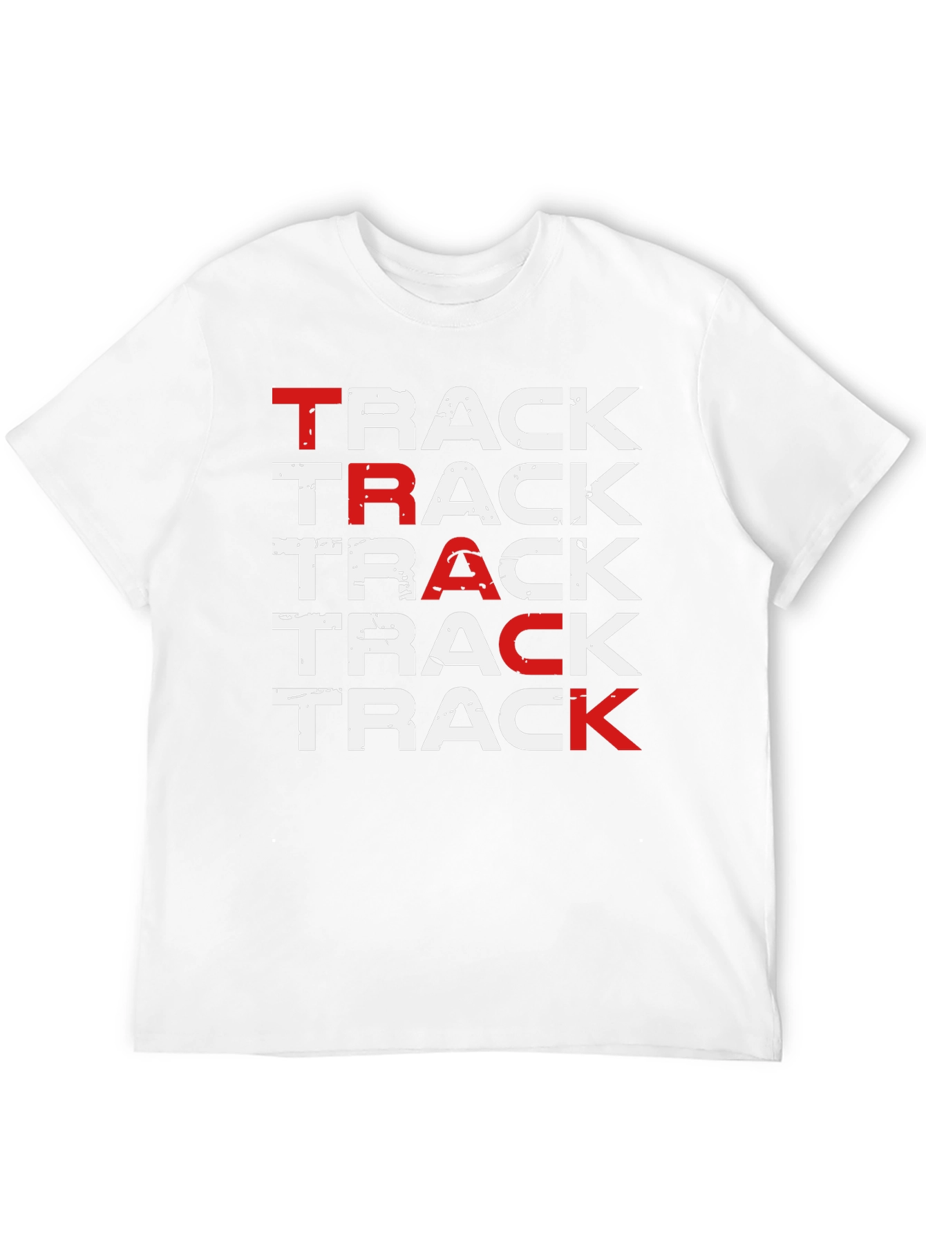 Track Repetition T-Shirt - Bold Design Comfortable Fit