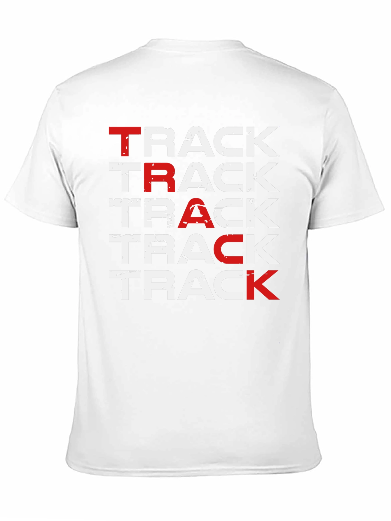 Track Repetition T-Shirt - Bold Design Comfortable Fit