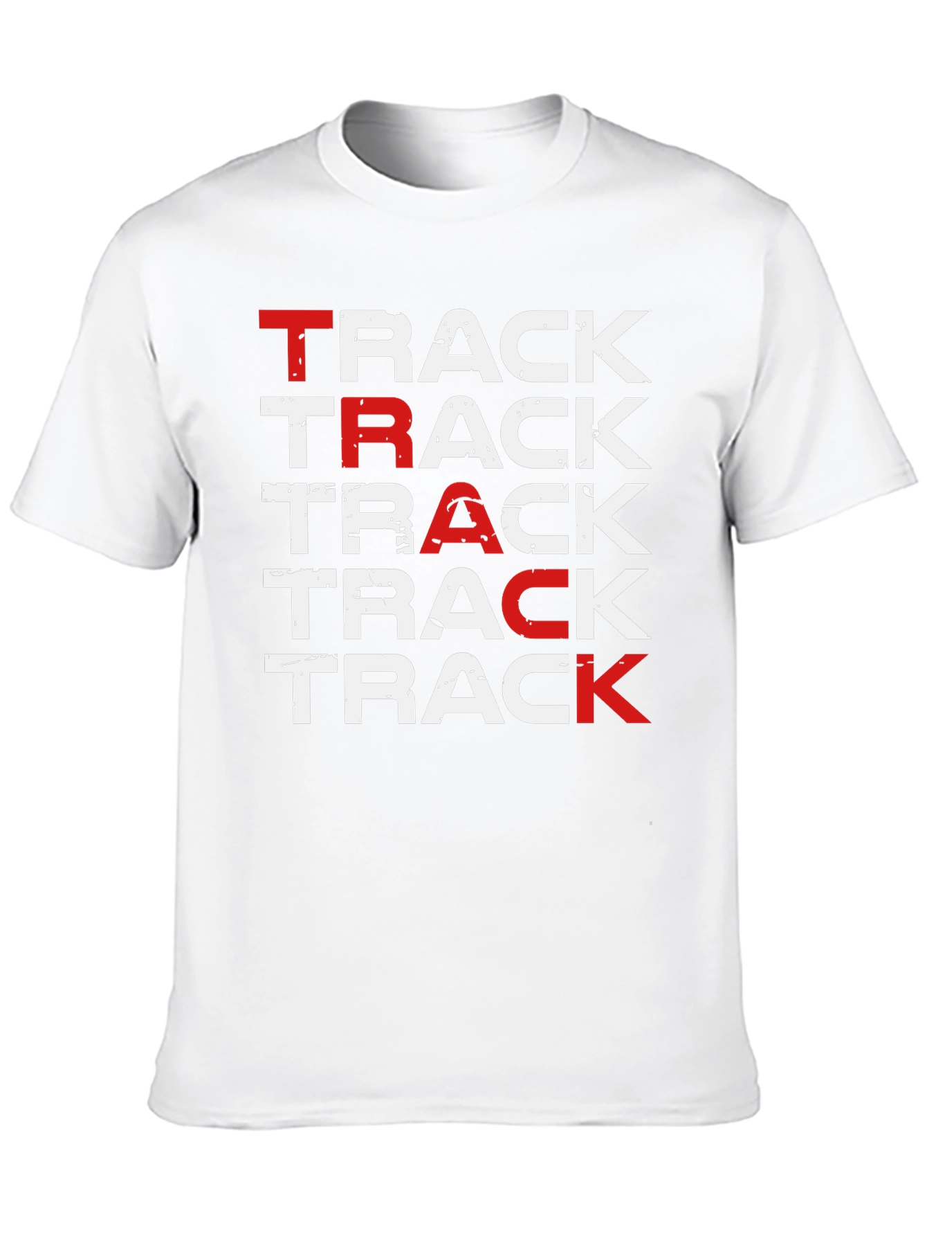 Track Repetition T-Shirt - Bold Design Comfortable Fit