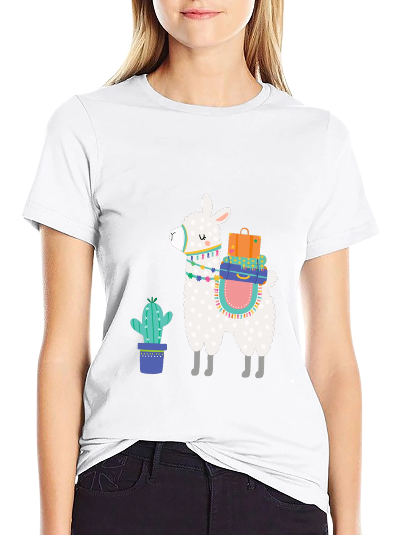 Llama & Cactus Graphic Tee