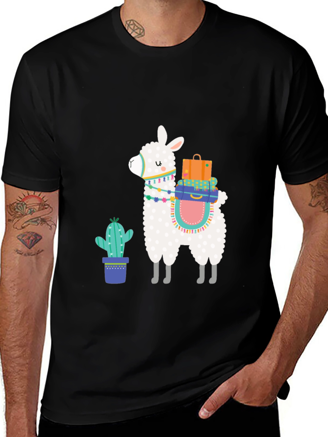 Llama & Cactus Graphic Tee