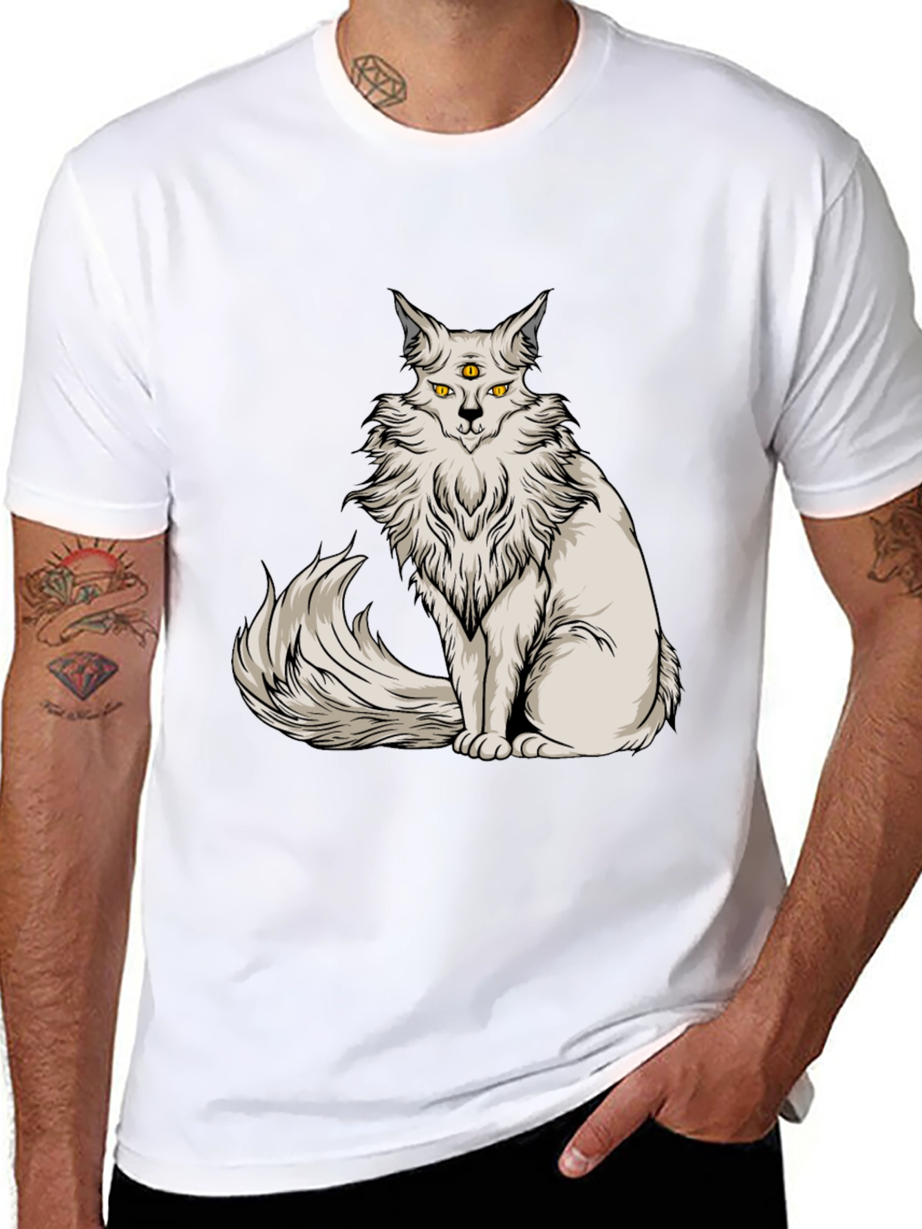 Mystic Cat T-Shirt - Third Eye Design