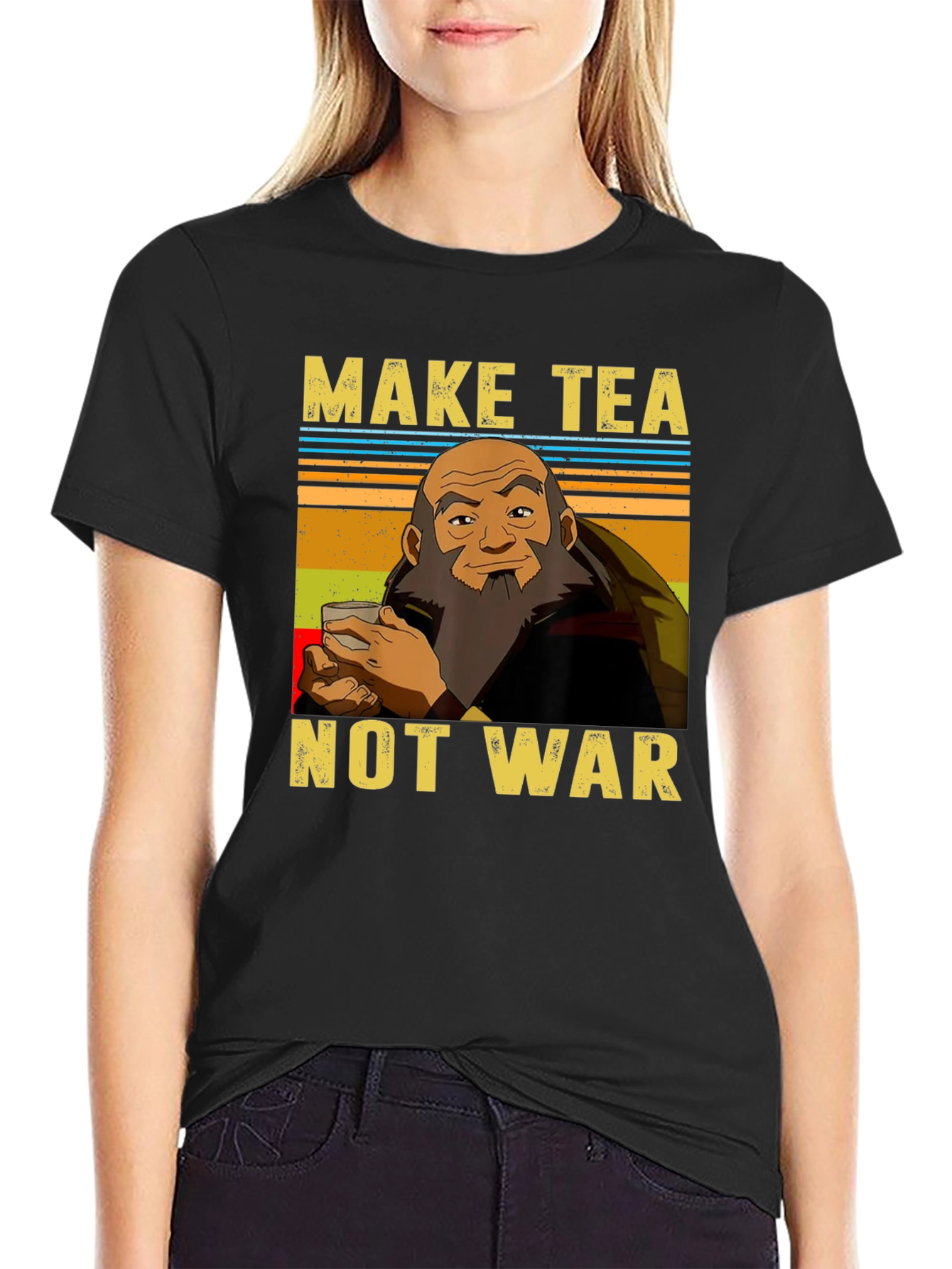 Make Tea Not War T-Shirt - Iroh Avatar Inspired