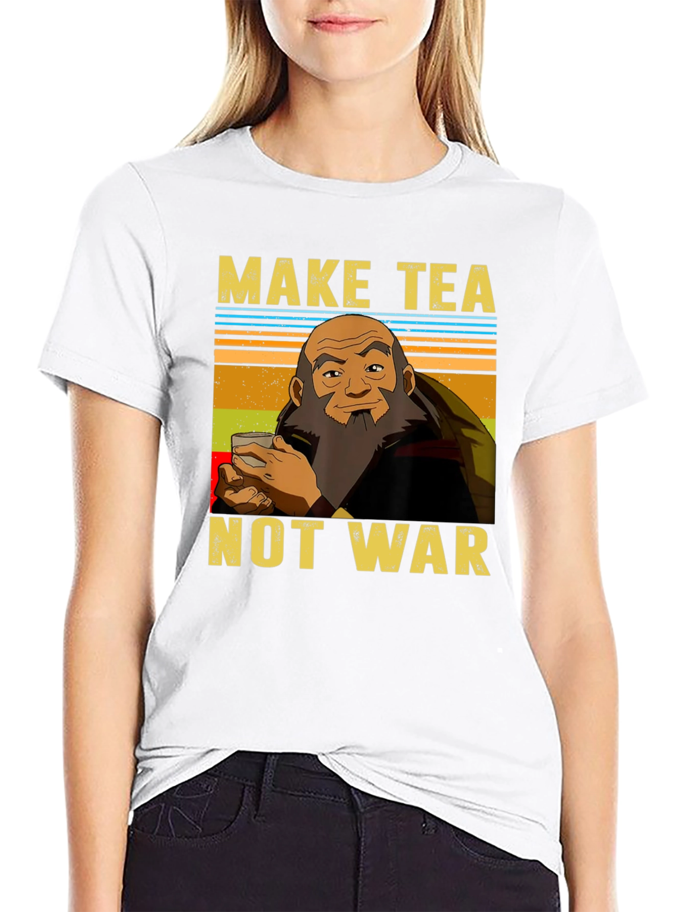 Make Tea Not War T-Shirt - Iroh Avatar Inspired