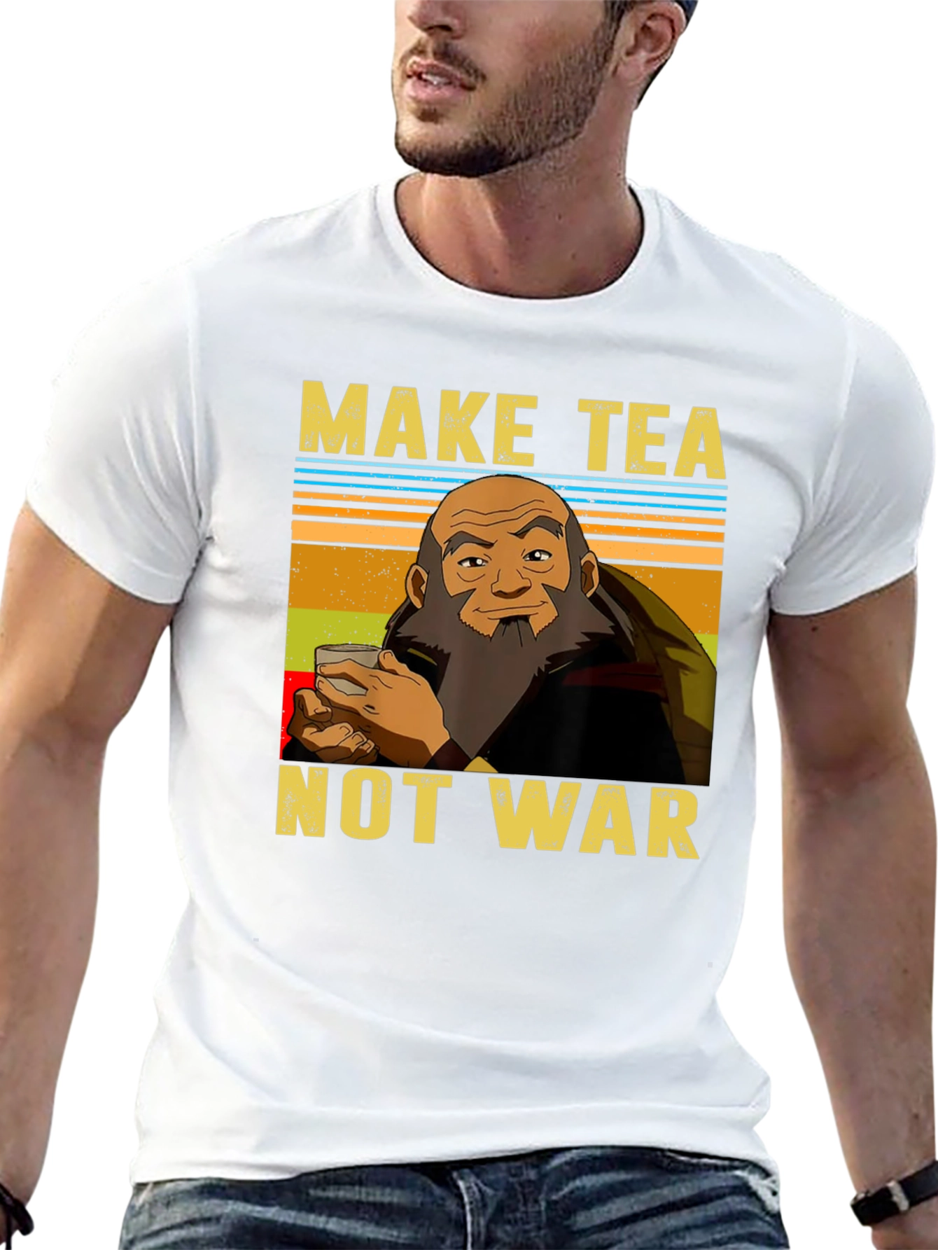 Make Tea Not War T-Shirt - Iroh Avatar Inspired