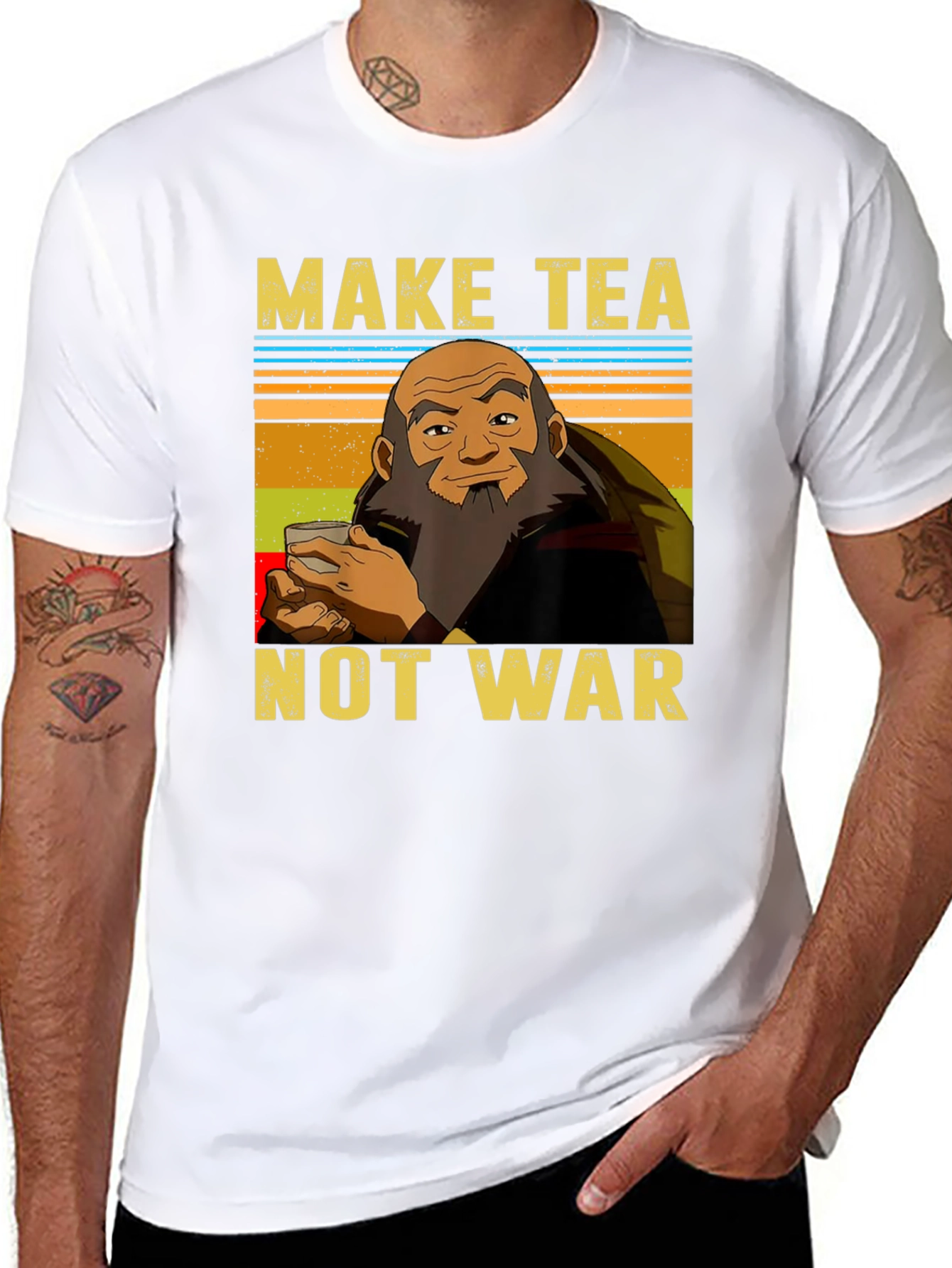 Make Tea Not War T-Shirt - Iroh Avatar Inspired