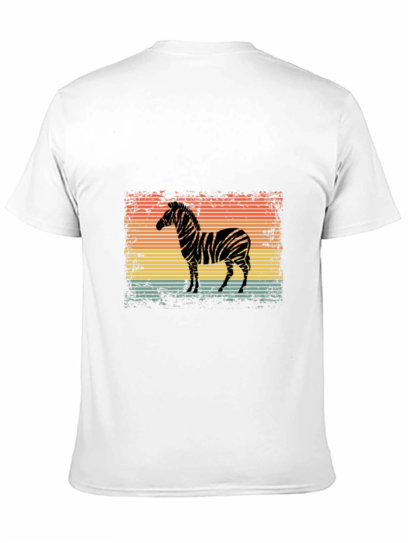 Retro Zebra Graphic T-Shirt - Cool Animal Design