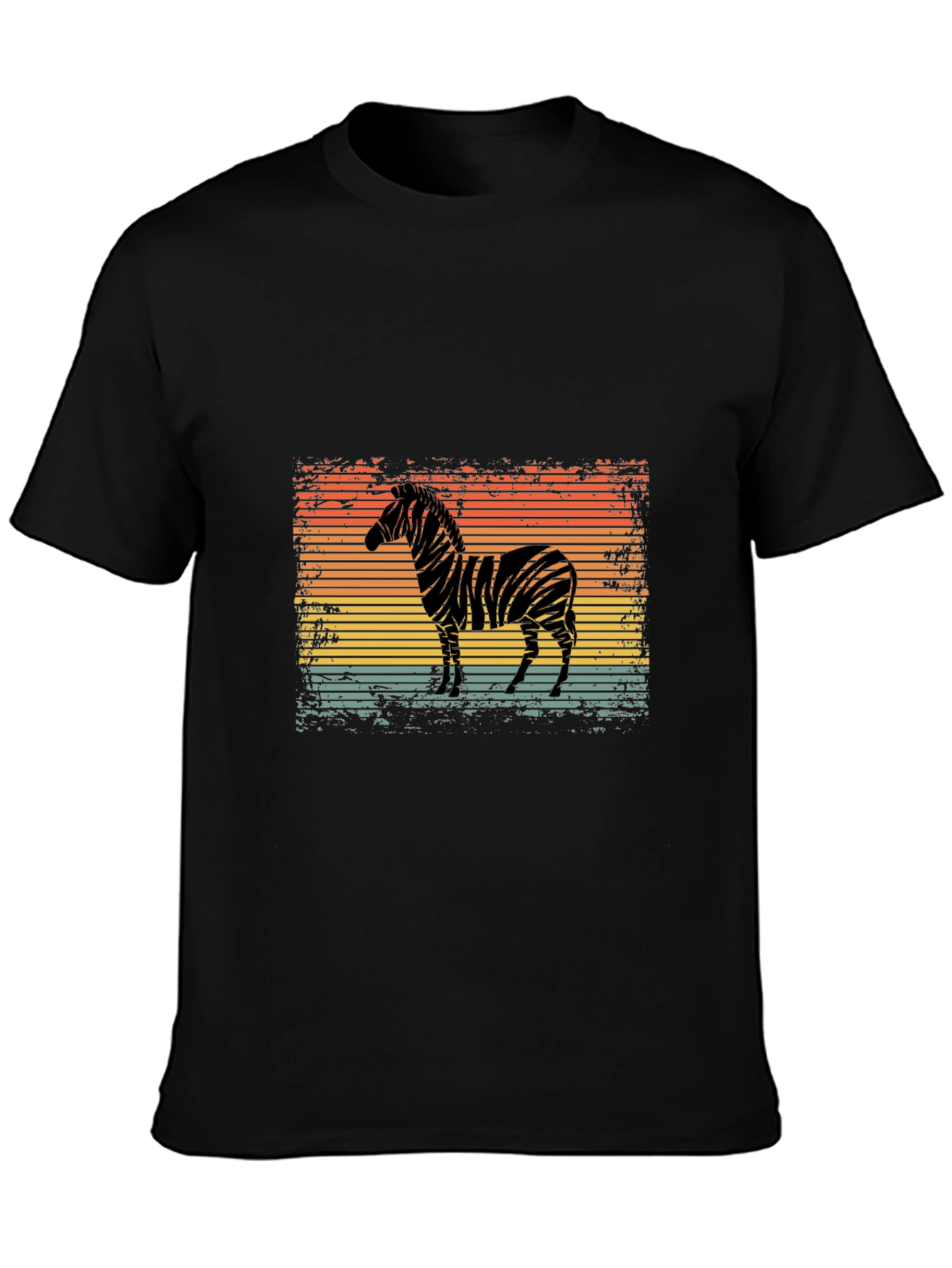 Retro Zebra Graphic T-Shirt - Cool Animal Design