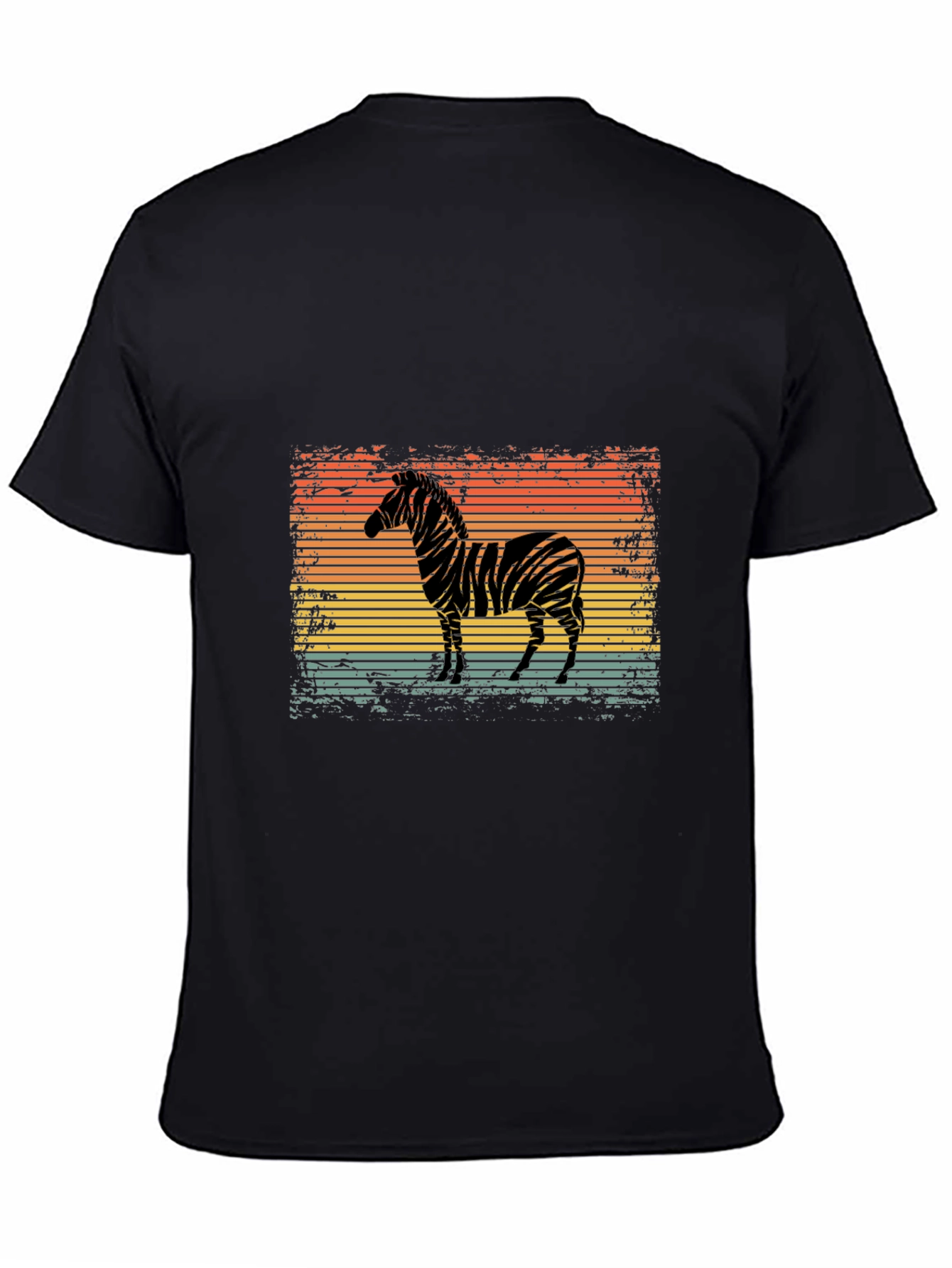 Retro Zebra Graphic T-Shirt - Cool Animal Design