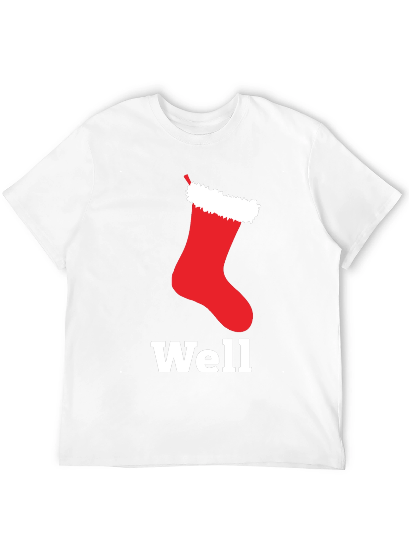 Well Hung Stocking Christmas T-Shirt