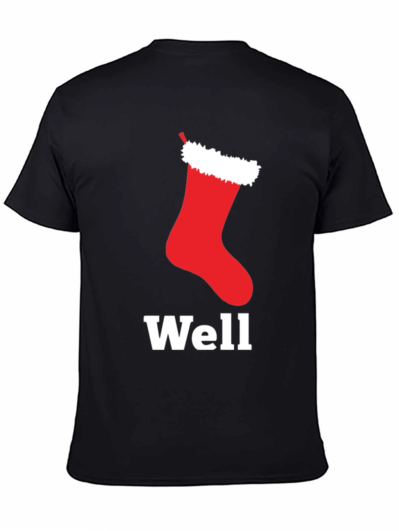 Well Hung Stocking Christmas T-Shirt