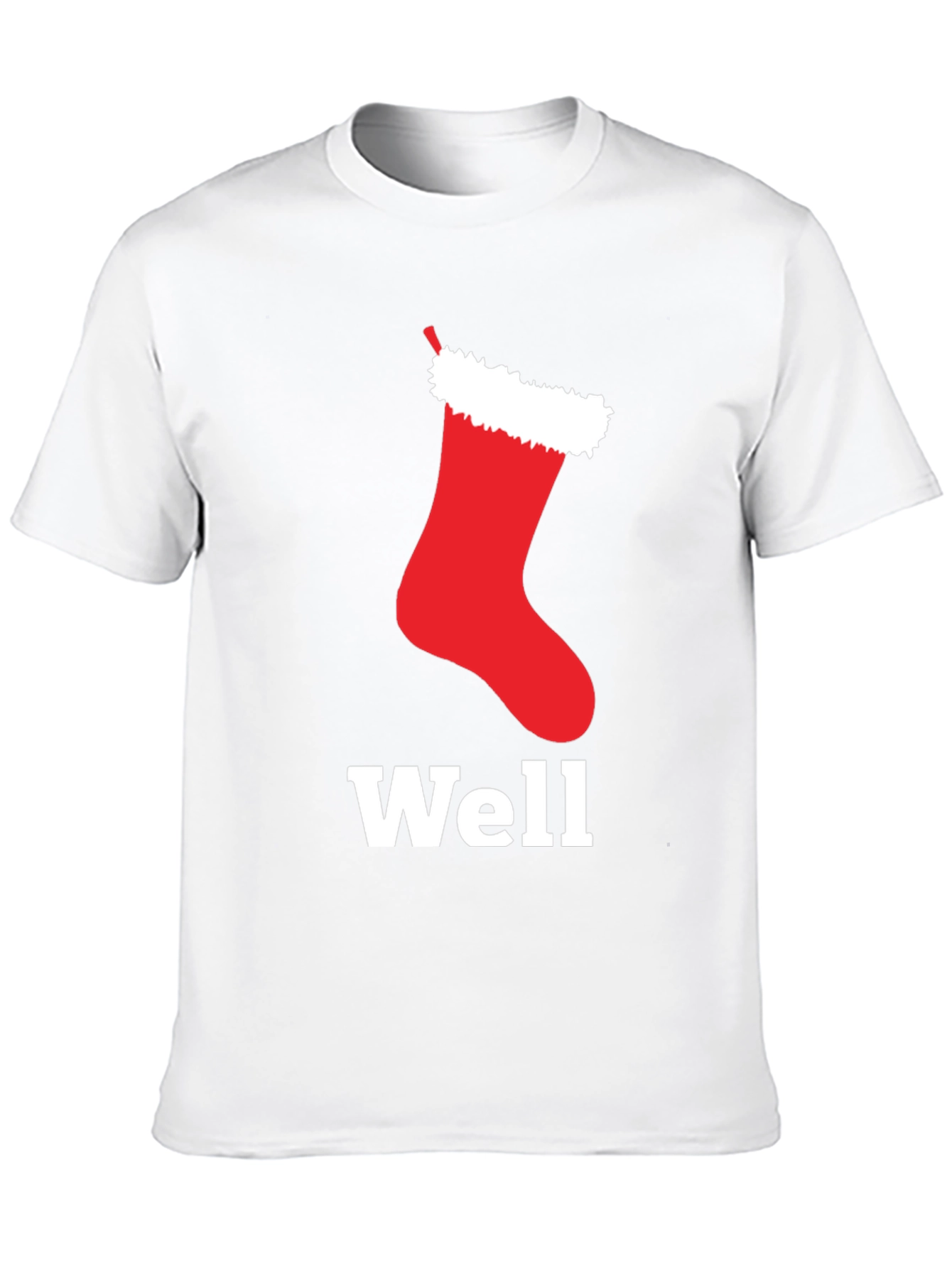 Well Hung Stocking Christmas T-Shirt