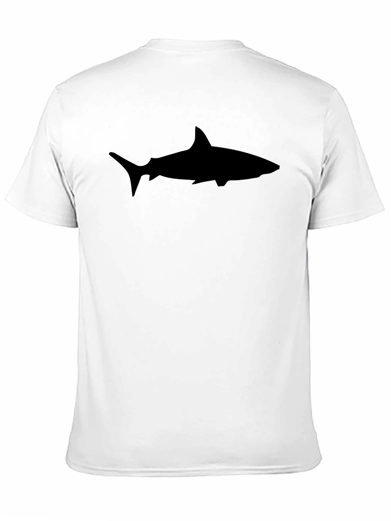 Shark Silhouette Black T-Shirt