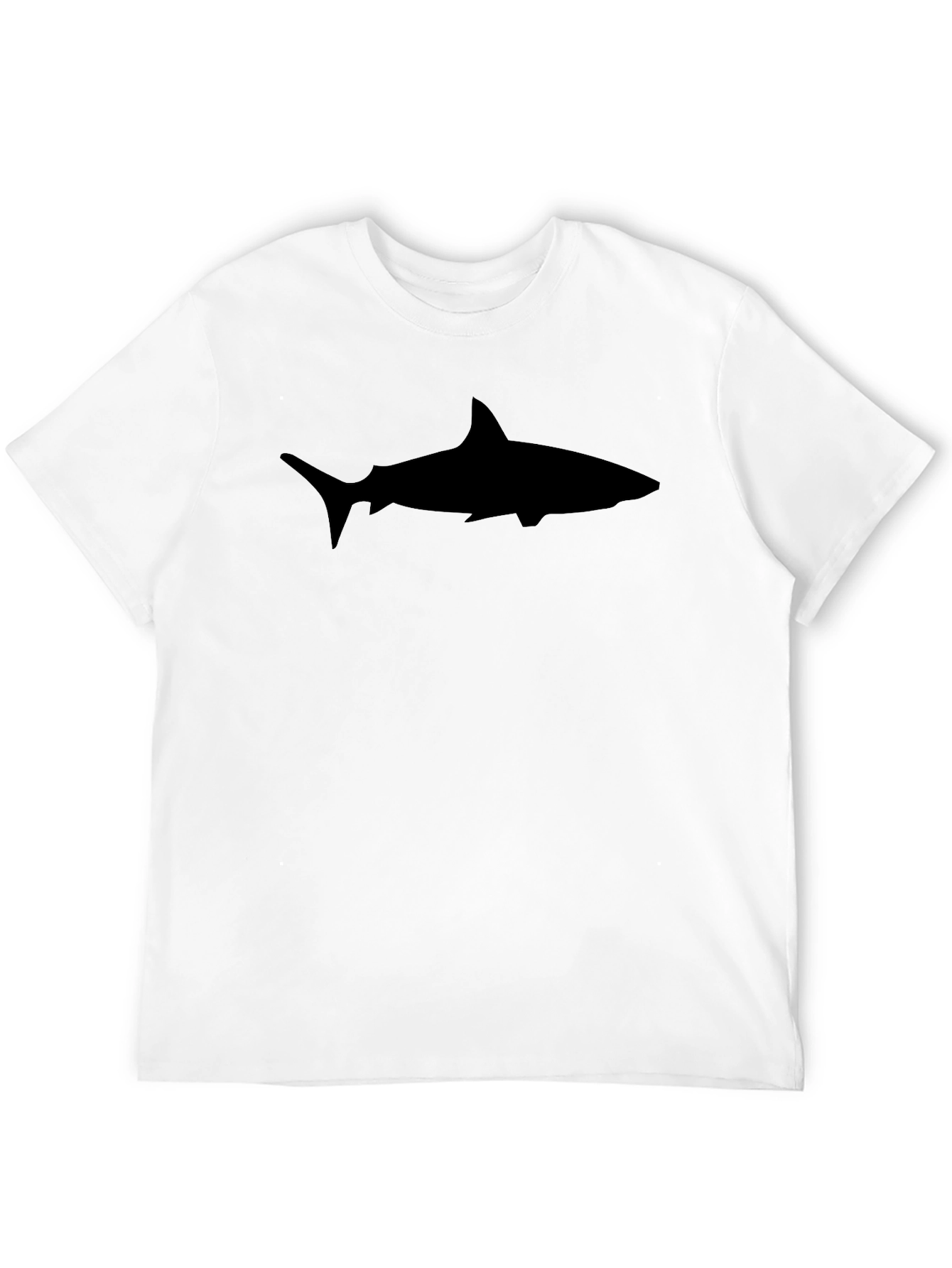 Shark Silhouette Black T-Shirt