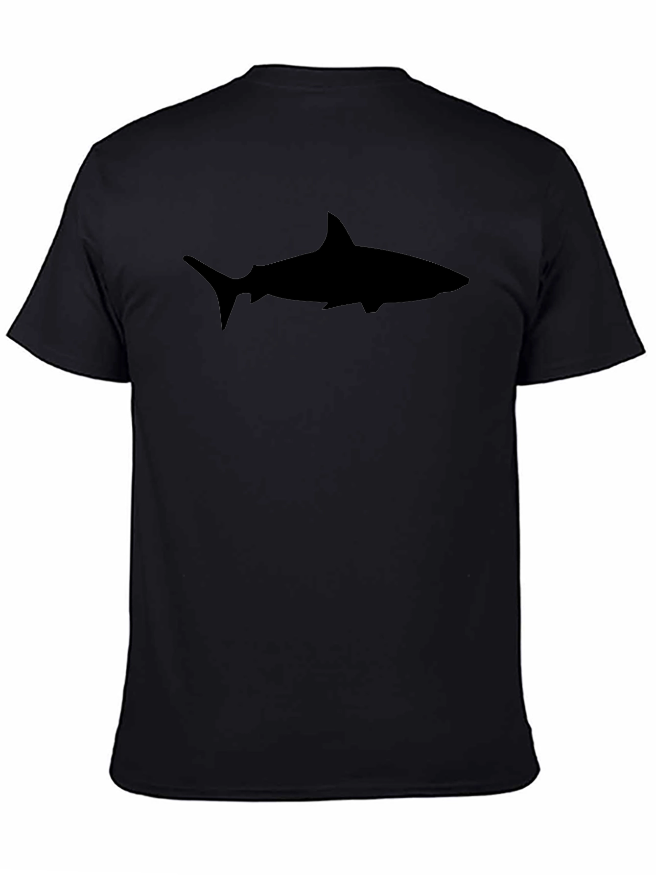 Shark Silhouette Black T-Shirt