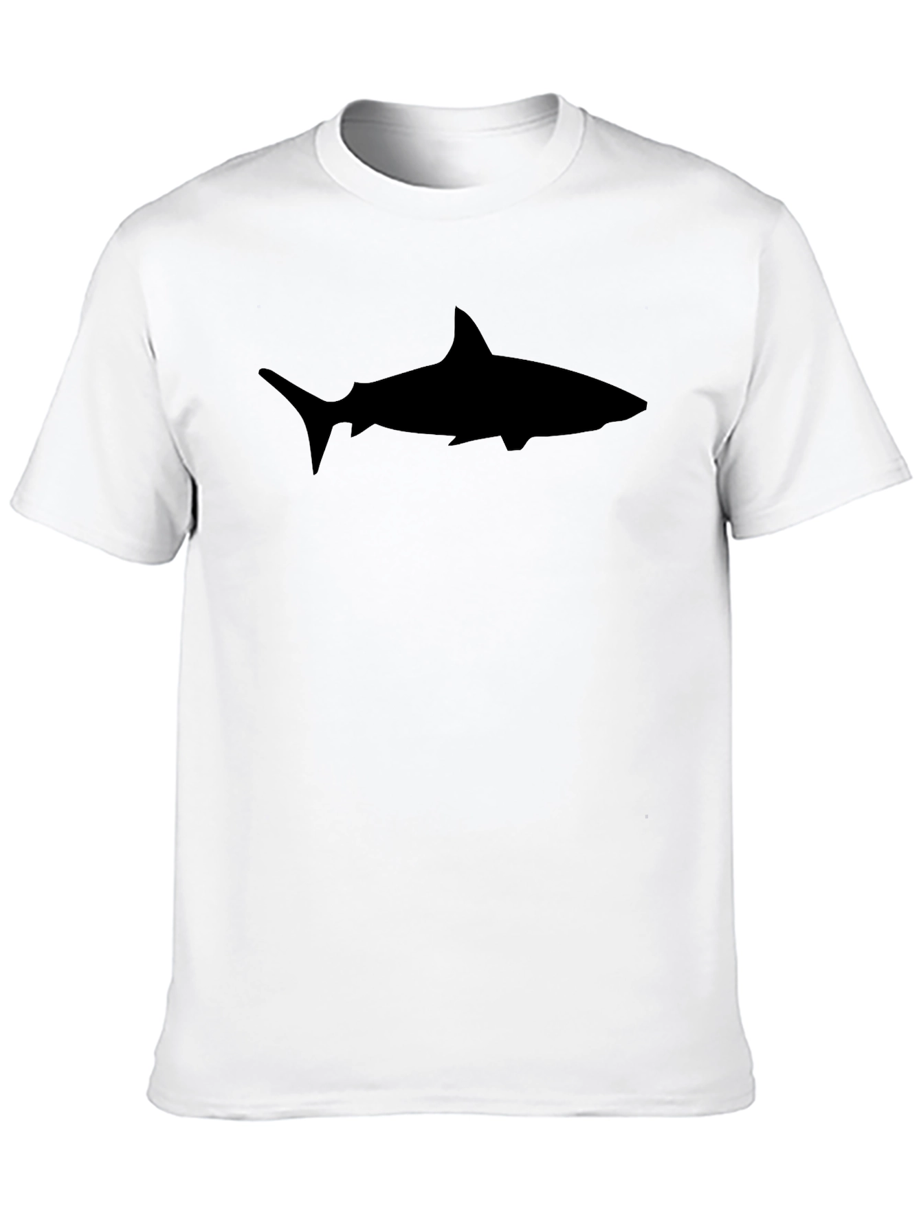 Shark Silhouette Black T-Shirt