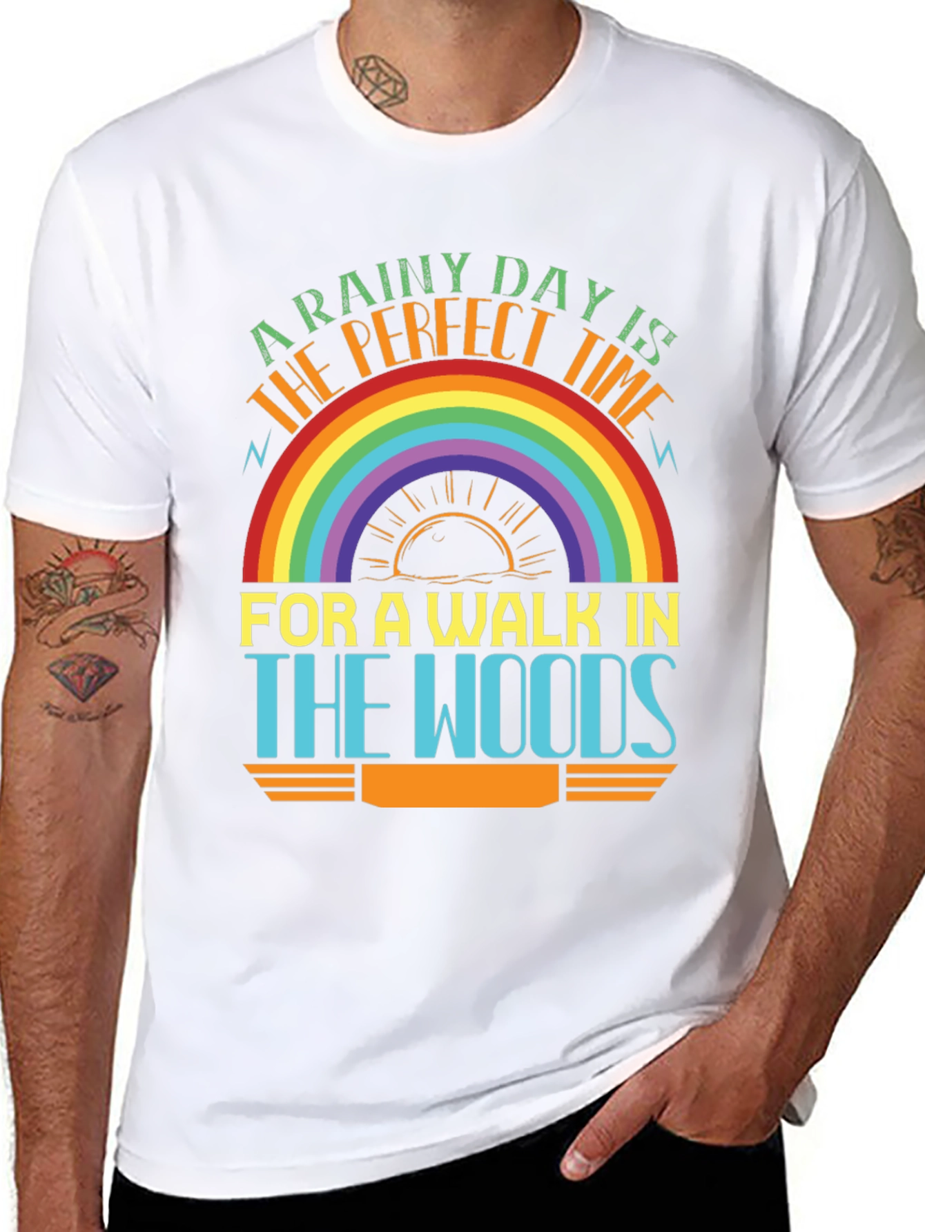Rainy Day Walk in the Woods T-Shirt