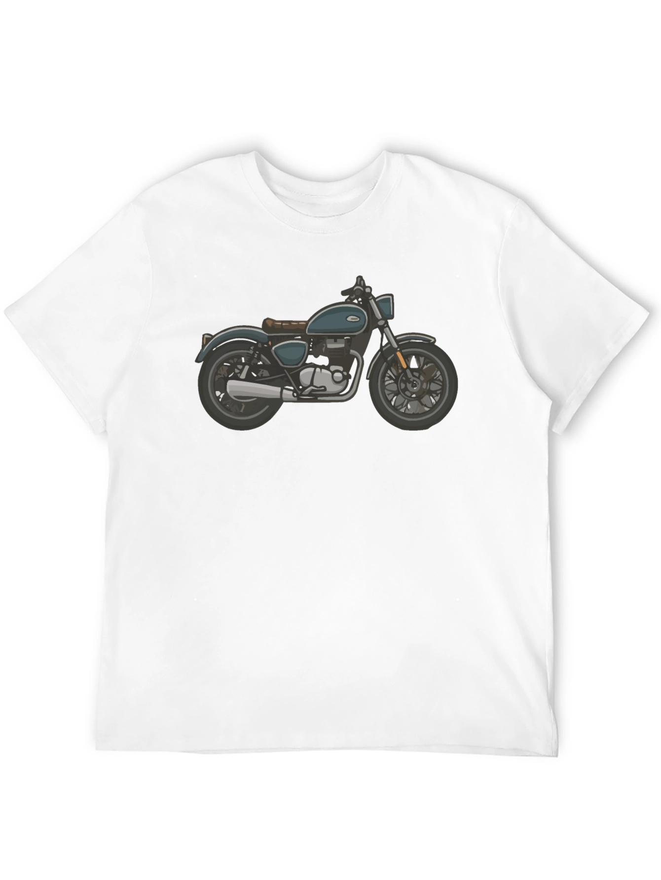 Motorcycle Graphic Black T-Shirt