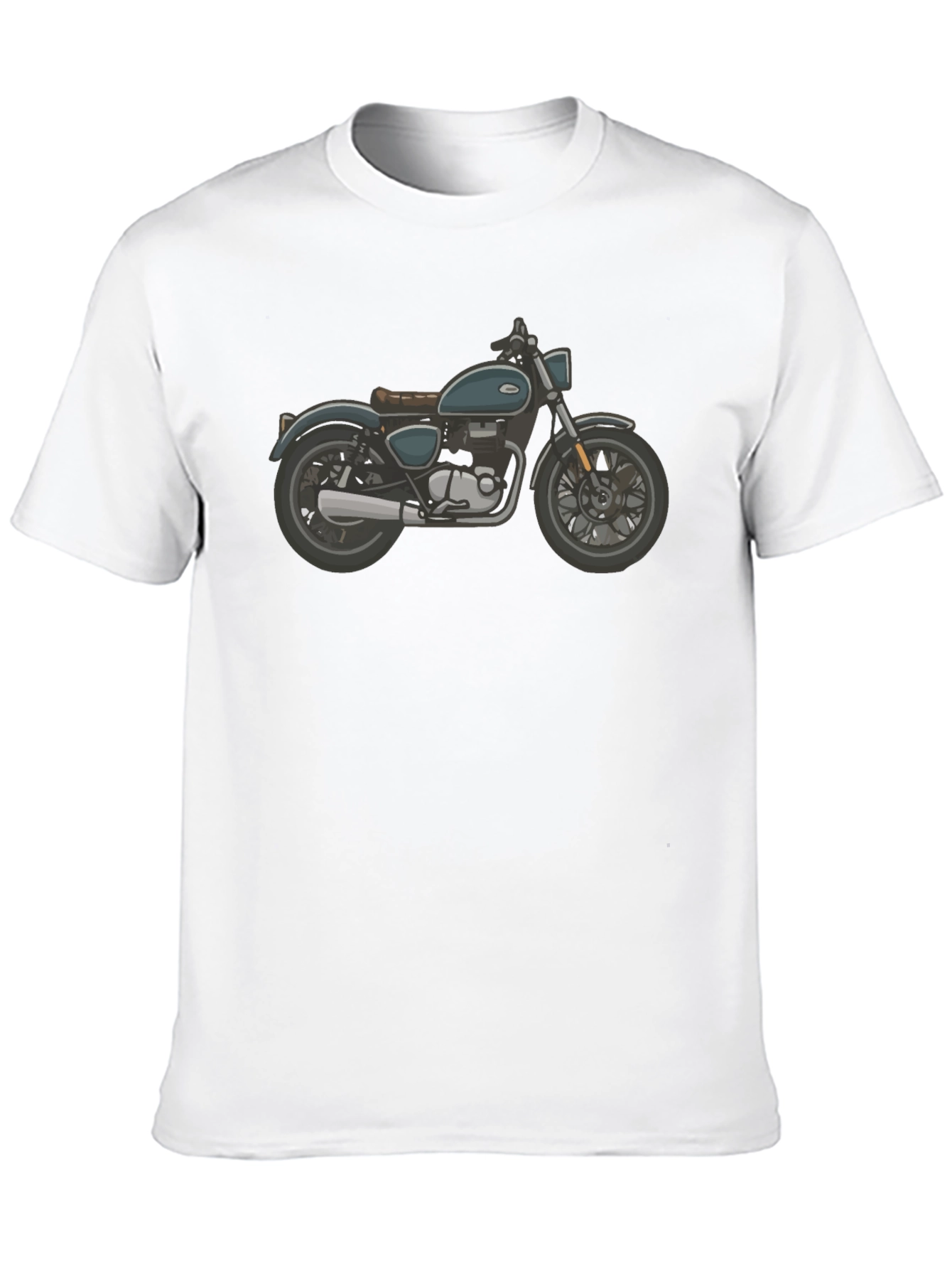 Motorcycle Graphic Black T-Shirt