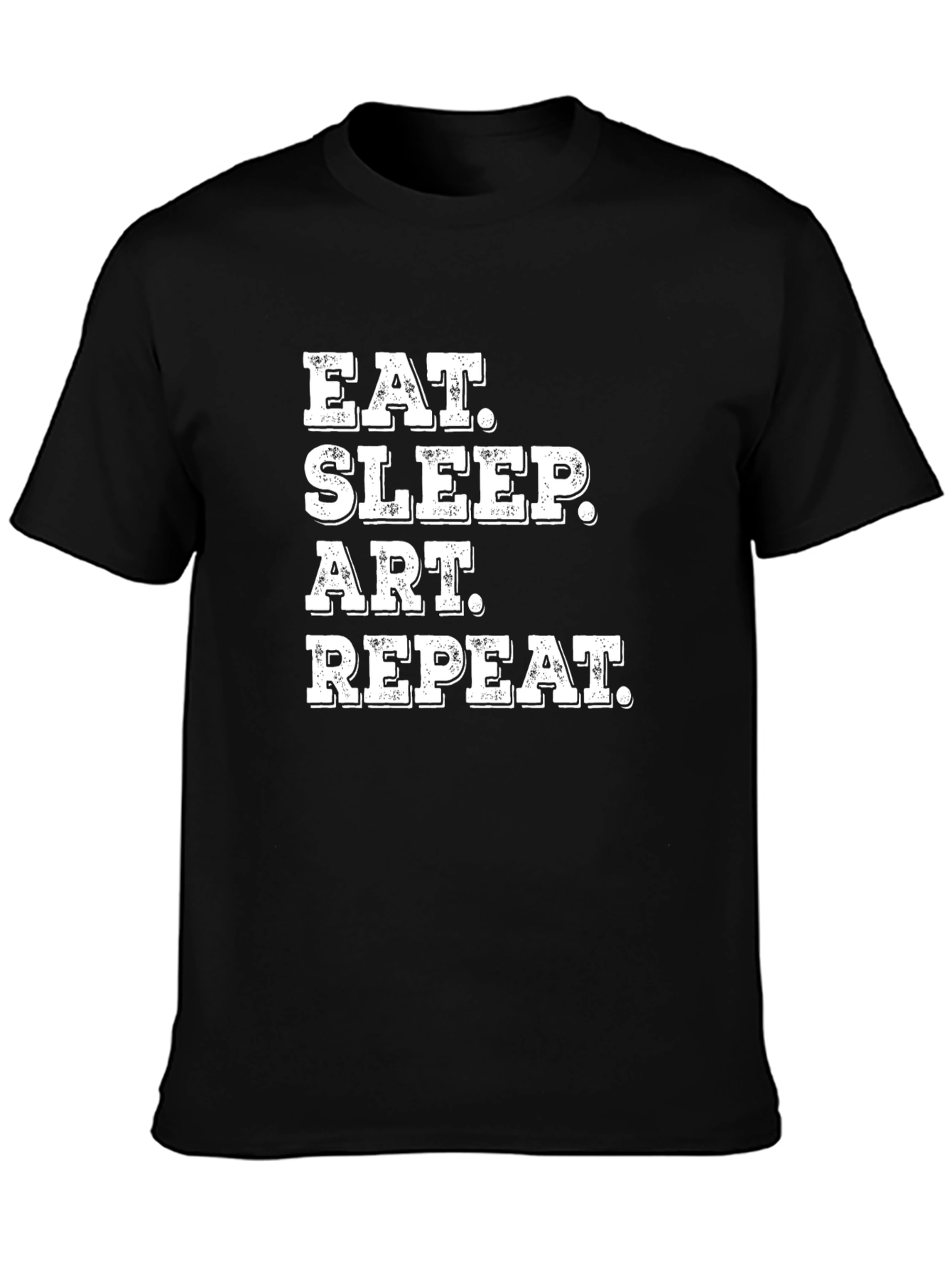 Eat Sleep Art Repeat Black T-Shirt