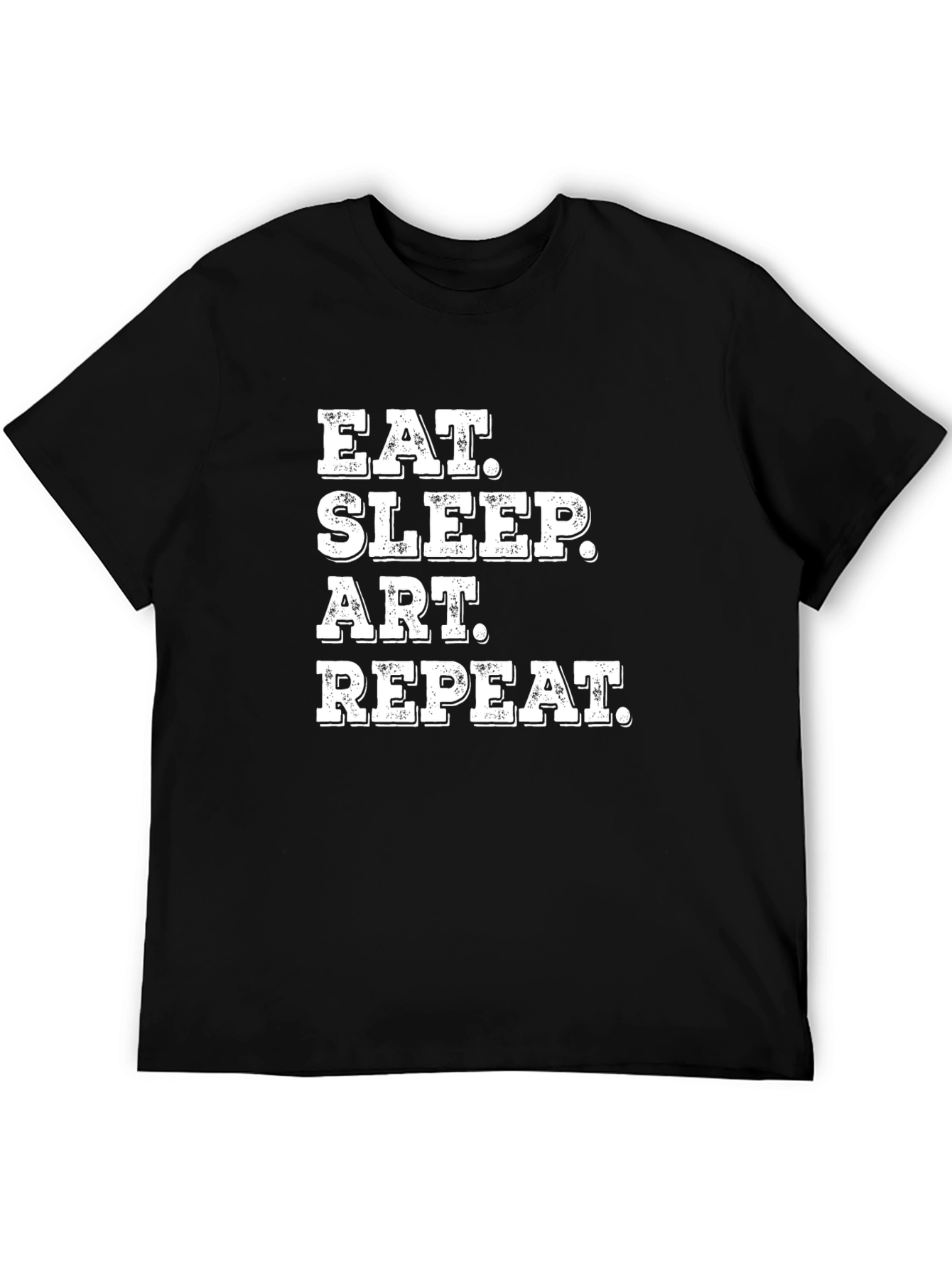 Eat Sleep Art Repeat Black T-Shirt